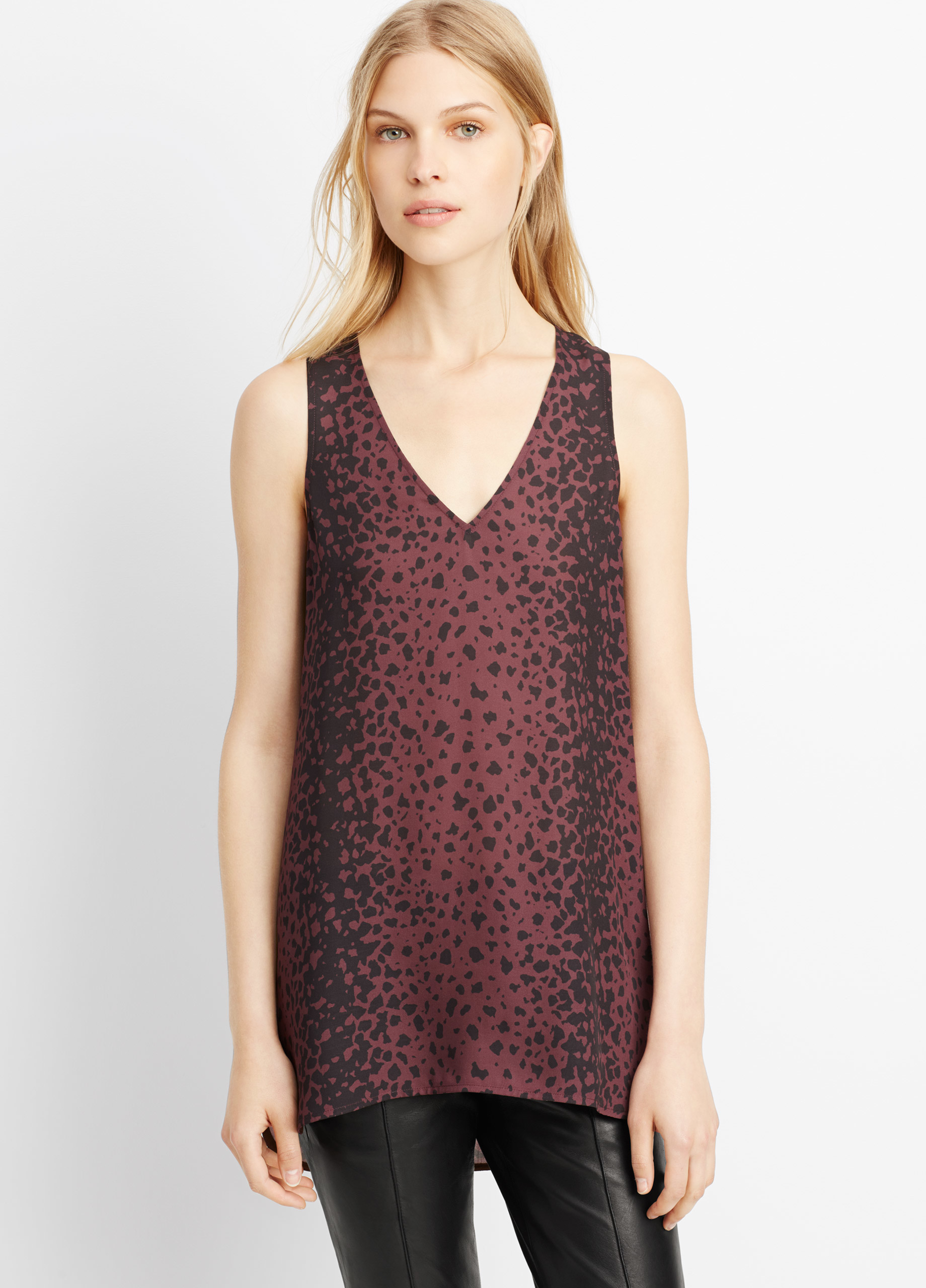 sleeveless leopard top