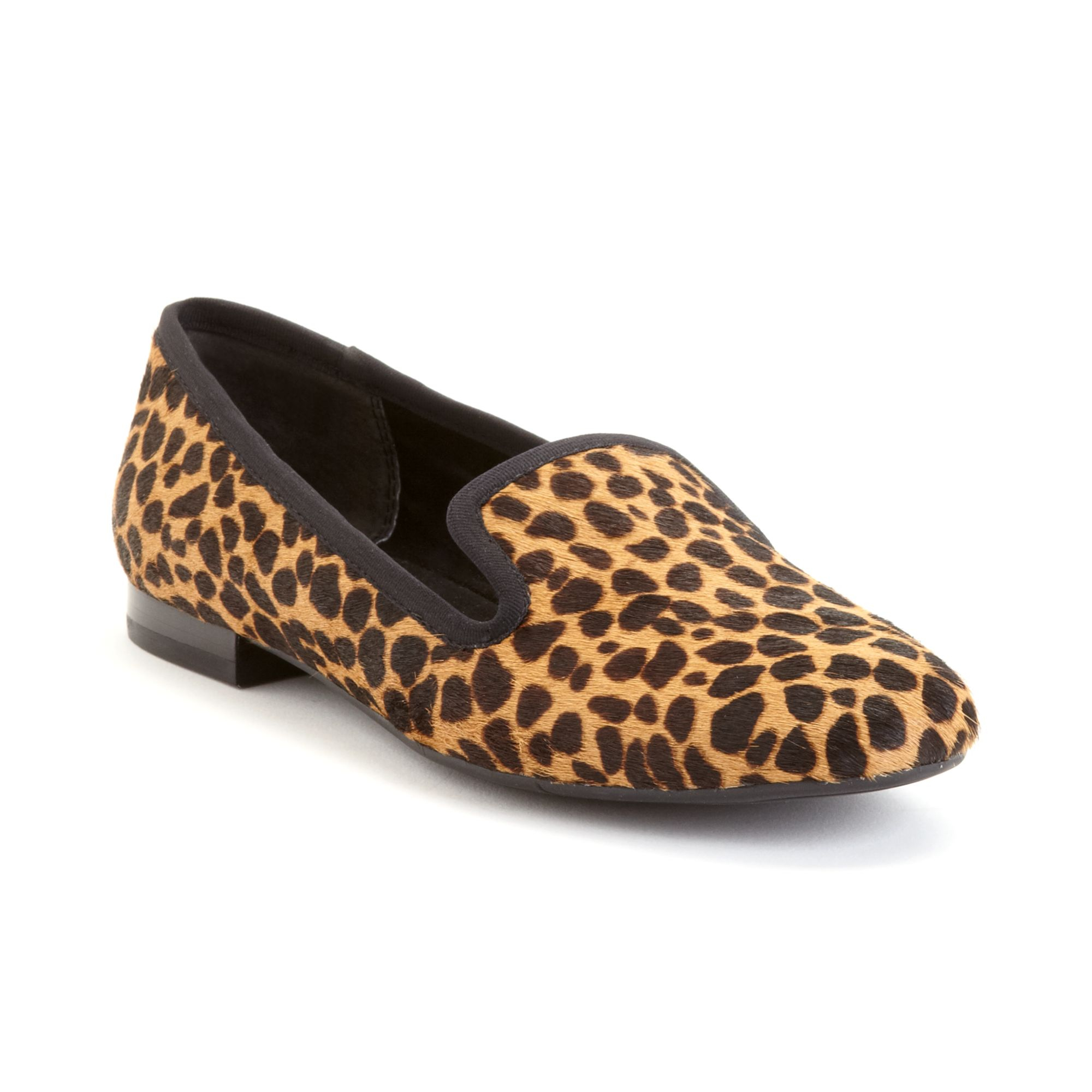leather smoking flats