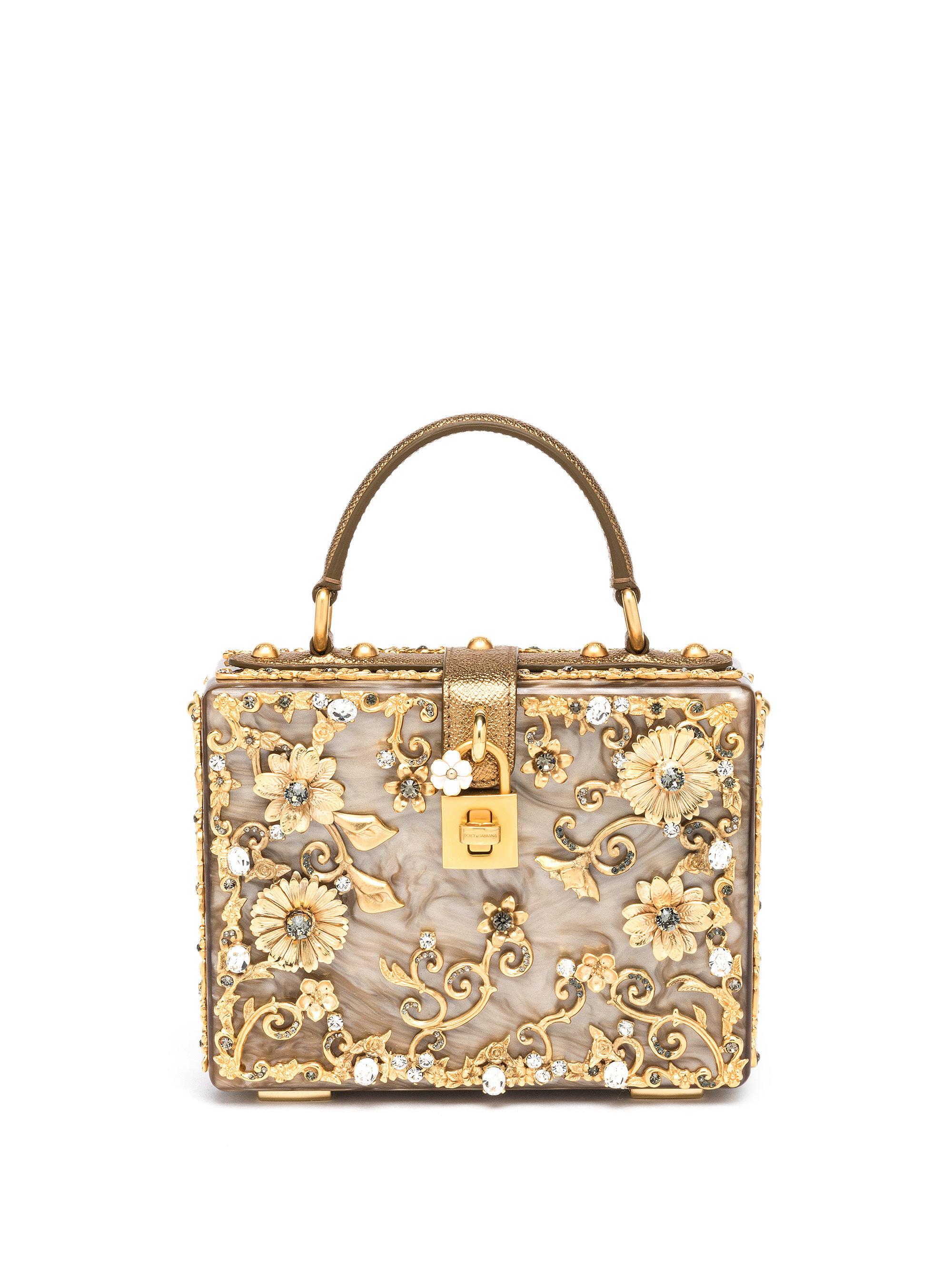 dolce and gabbana gold bag