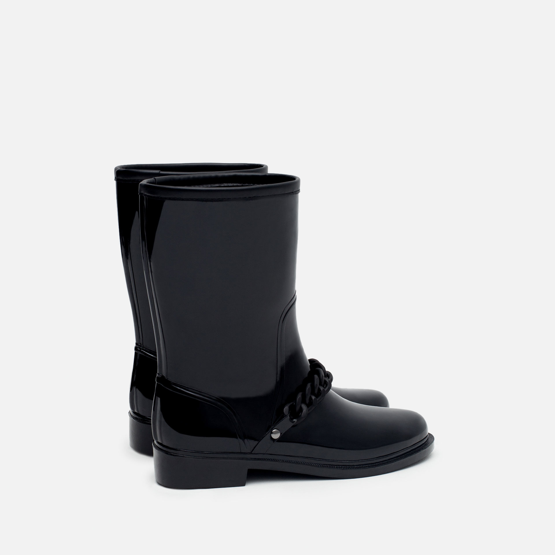 Zara Rain Booties Rain Booties in Black | Lyst