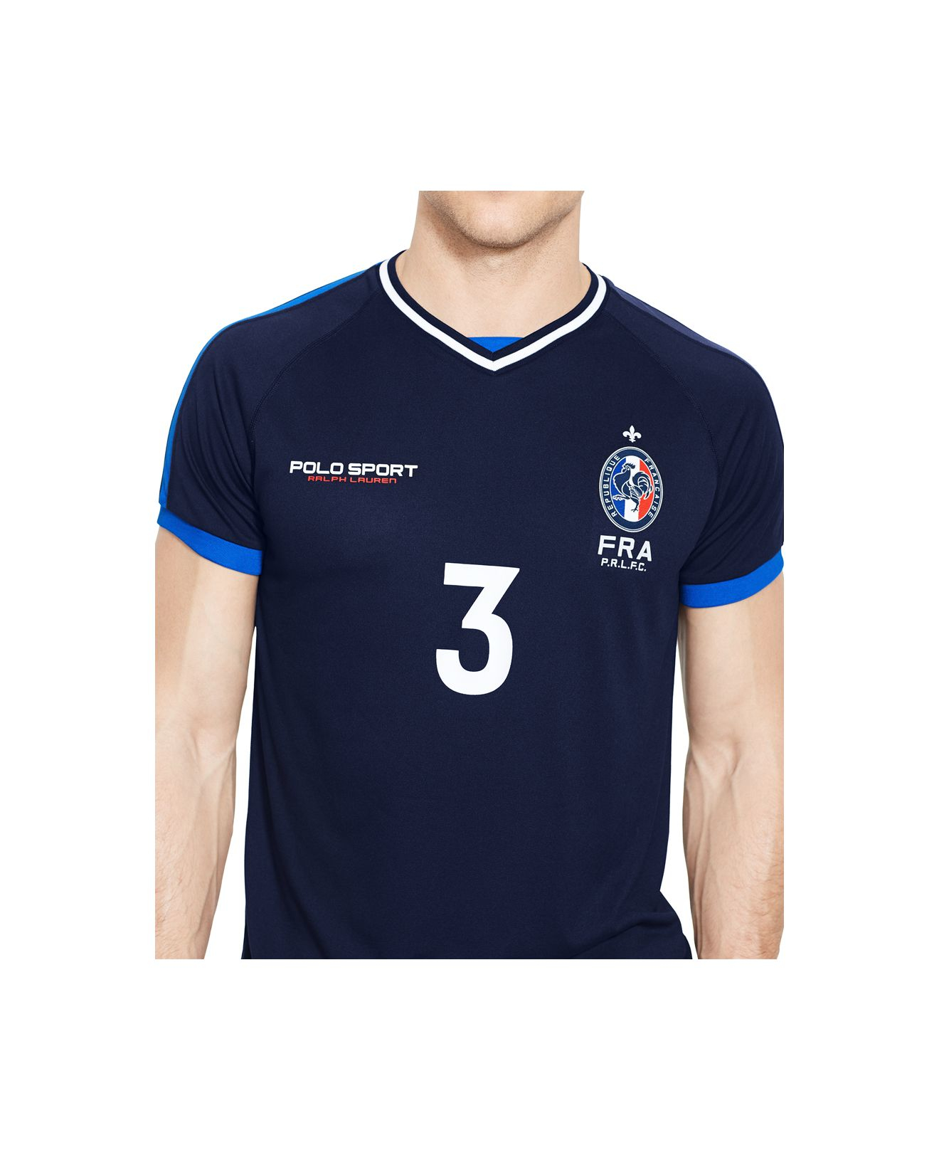 Polo Ralph Lauren Polo Sport France Performance V-neck T-shirt in Blue for  Men | Lyst