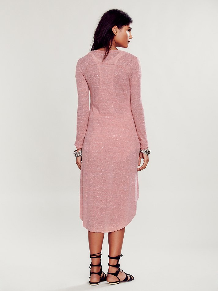 maxi cardigan pink