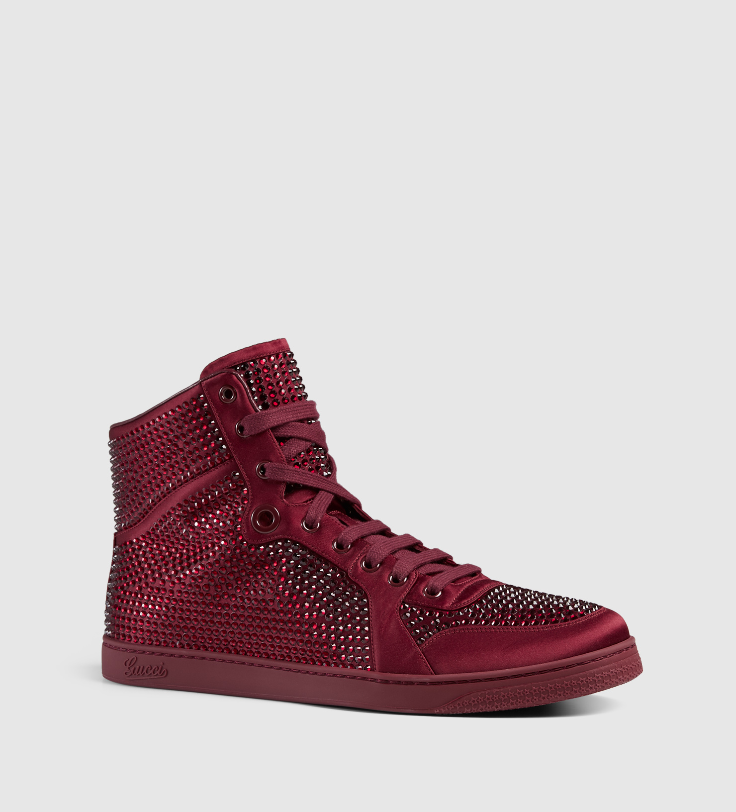 red gucci high top sneakers