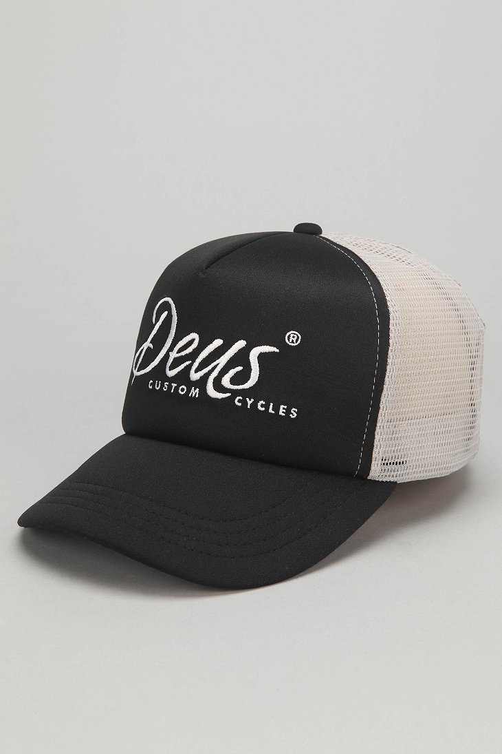 Deus Ex Machina Custom Trucker Hat in Black for | Lyst