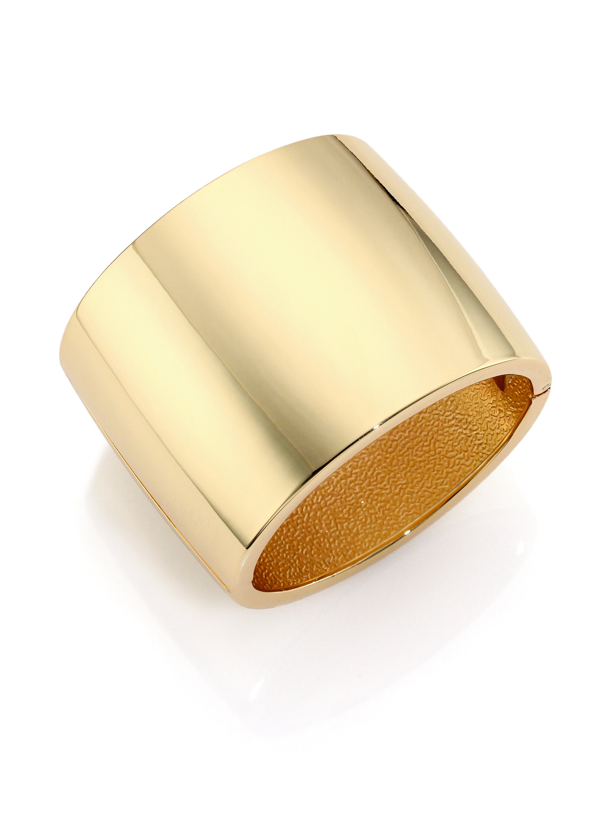 Kenneth Jay Lane Wide Cuff Bracelet in Gold (Metallic) | Lyst