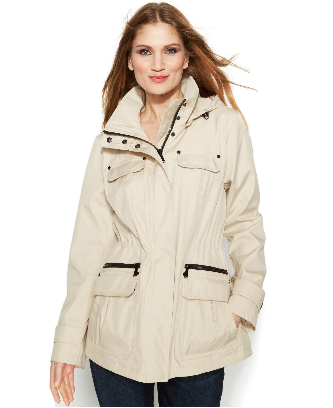 michael michael kors hooded anorak jacket