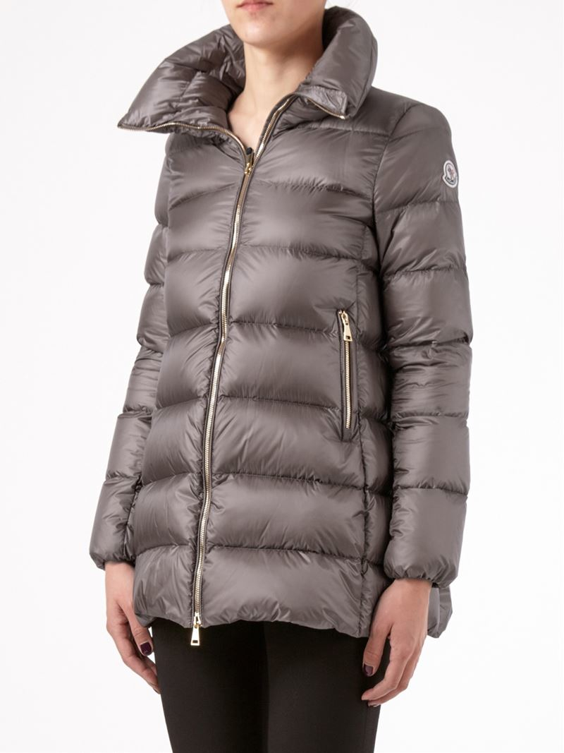 Moncler 'Torcy' Padded Jacket in Grey (Grey) - Lyst