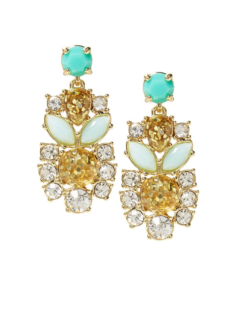 Kate spade Showgirl Gems Statement Earrings in Gold (Gold multi) Lyst