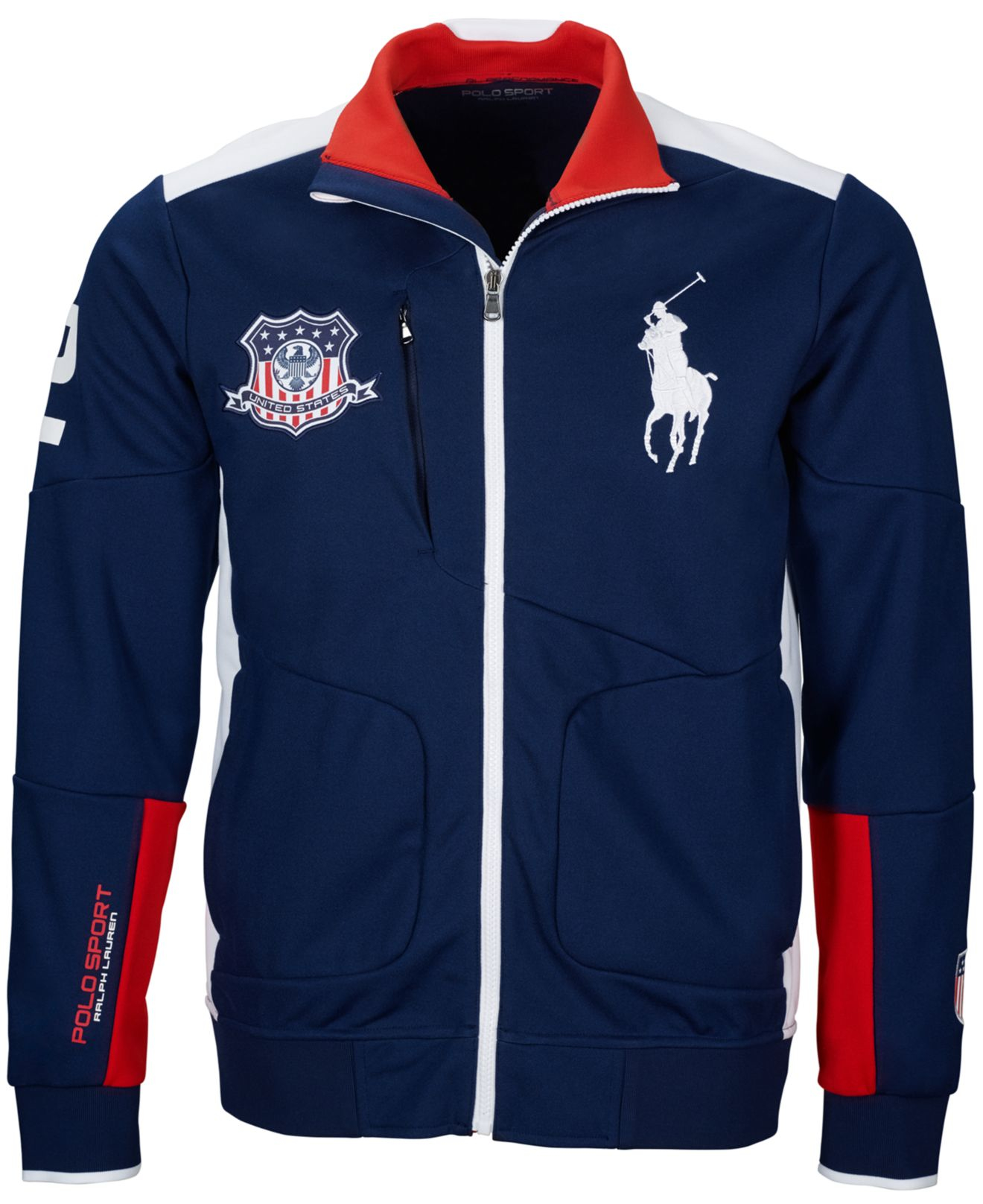 Polo Ralph Lauren Polo Sport Usa Full-zip Track Jacket in Blue for Men |  Lyst