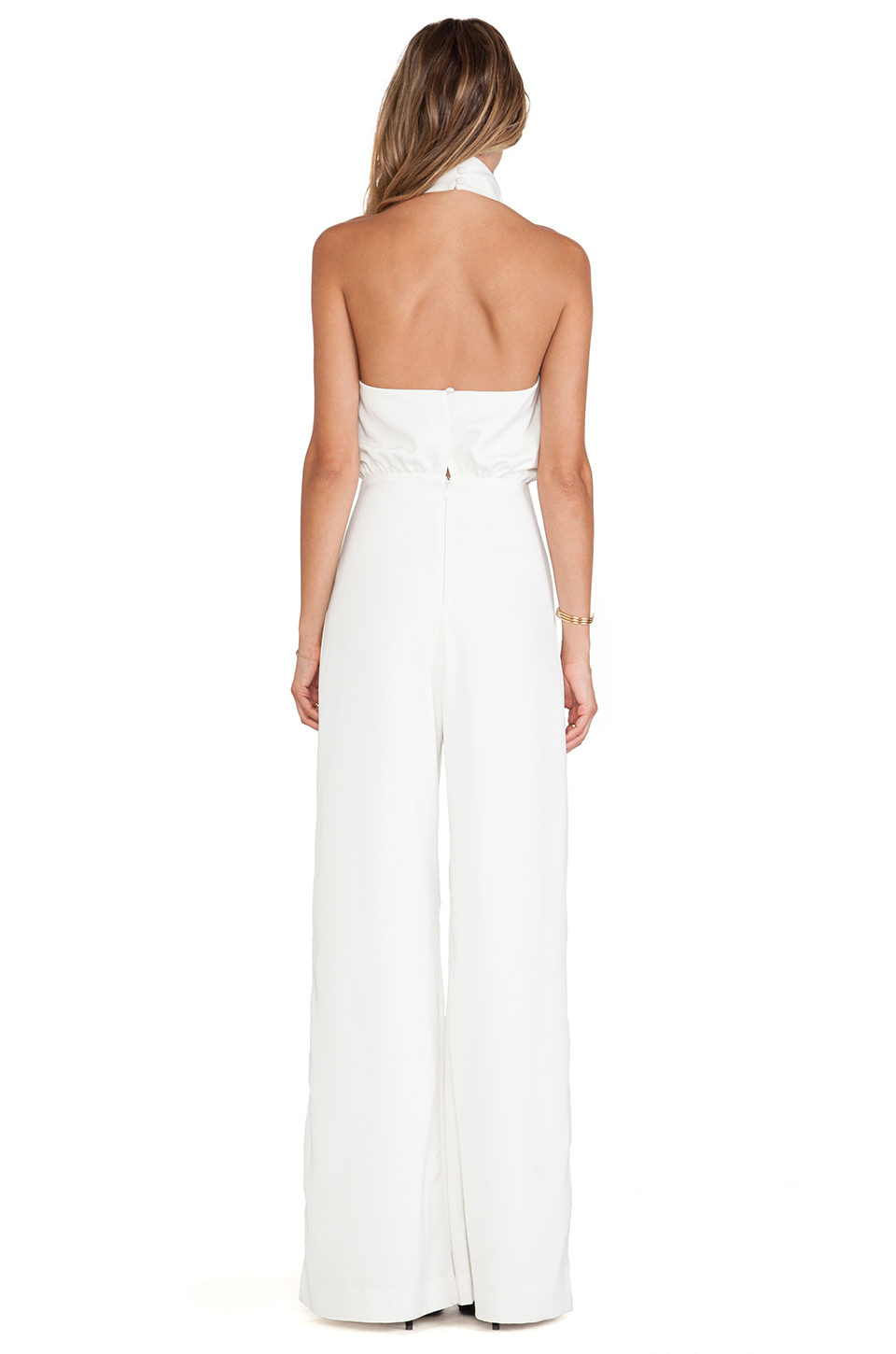 aqaq white jumpsuit
