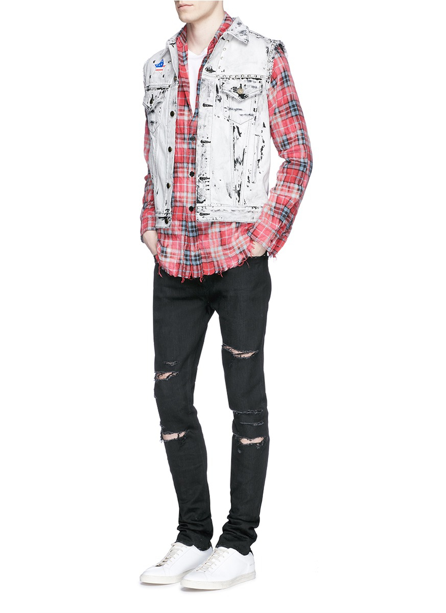 saint laurent bleached shirt