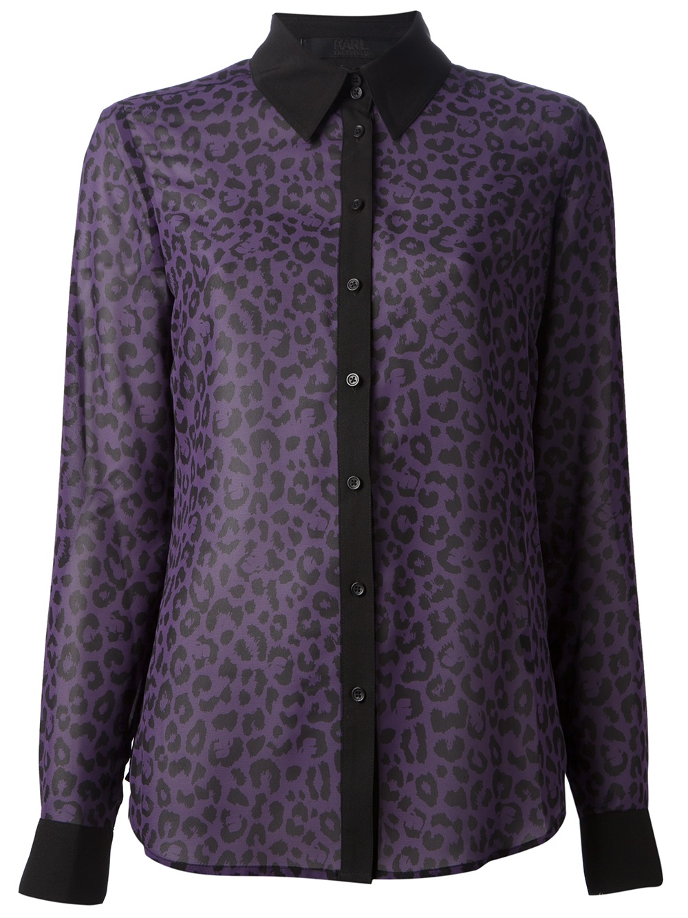 Karl Lagerfeld Leopard Print Blouse in 
