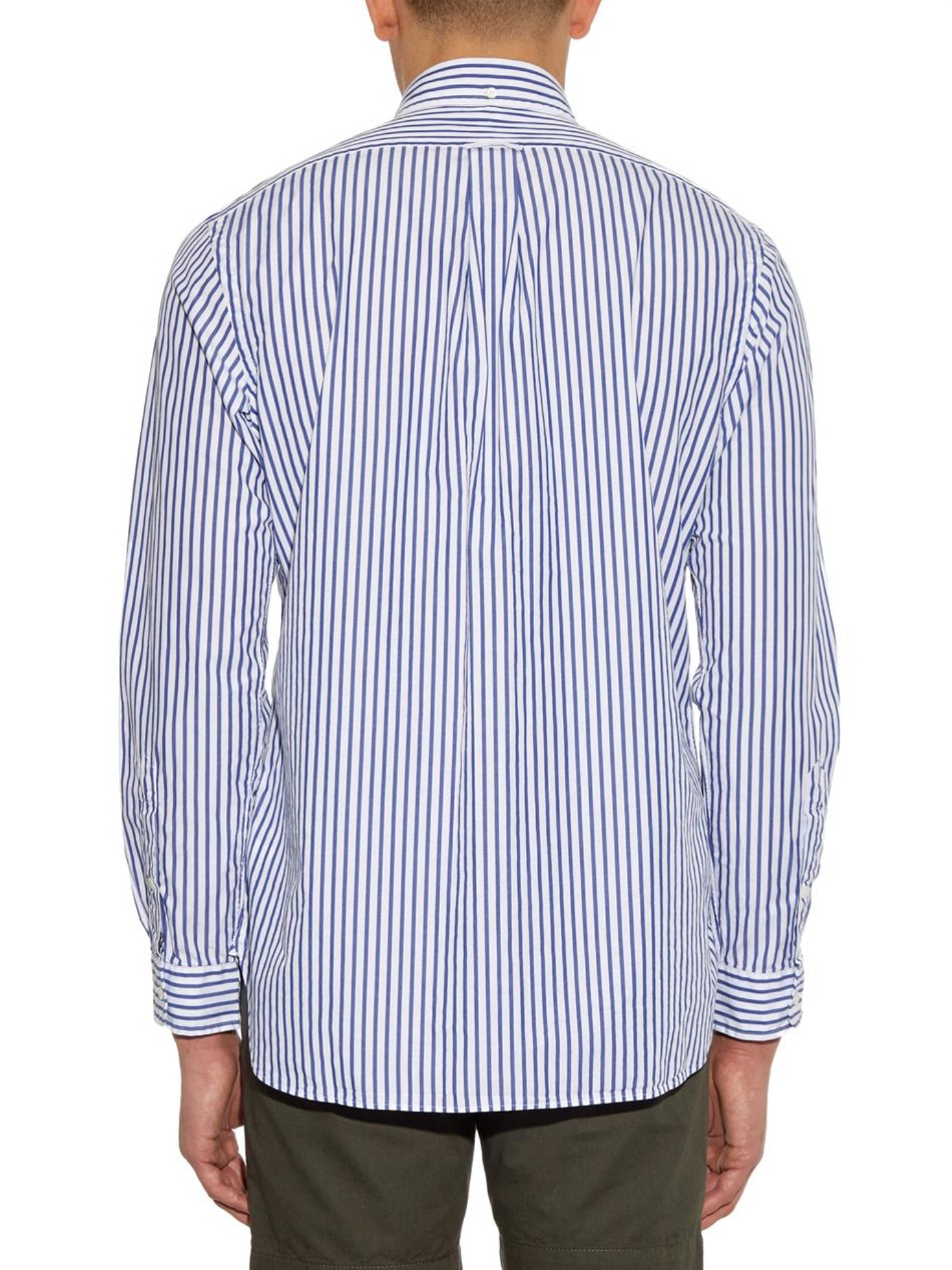 ralph lauren custom fit striped shirt