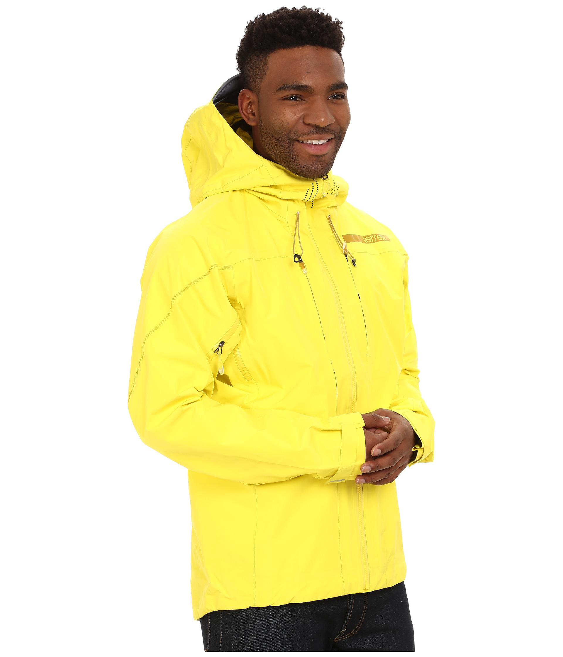 Adidas Synthetic Terrex Techrock Gtx Jacket In Bright Yellow Yellow For Men Lyst Adidas Synthetic Terrex Techrock Gtx Jacket In Bright Yellow Yellow For Men Lyst