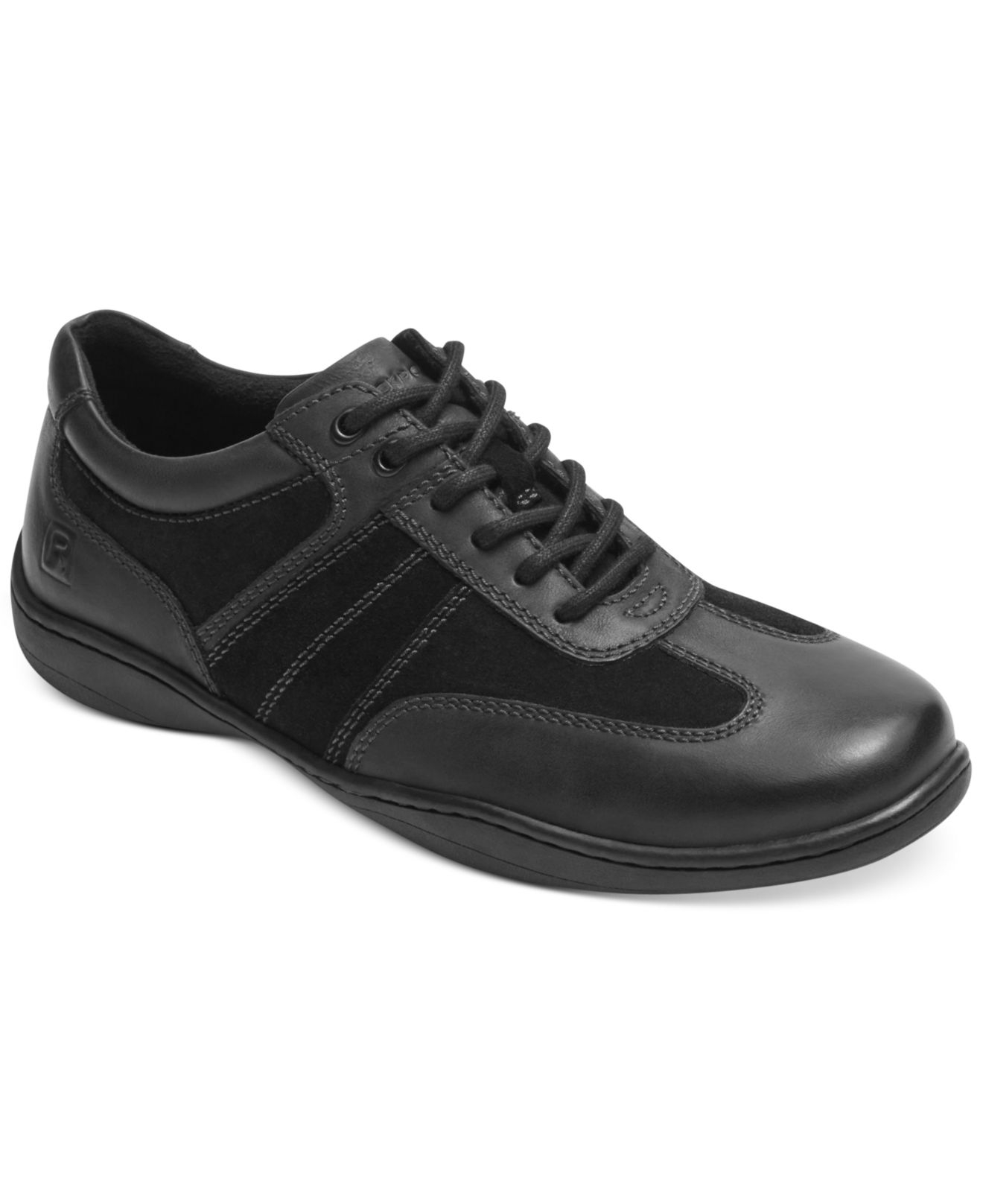 Lyst - Rockport Rocker Landing Ii Oxford Sneakers in Black for Men