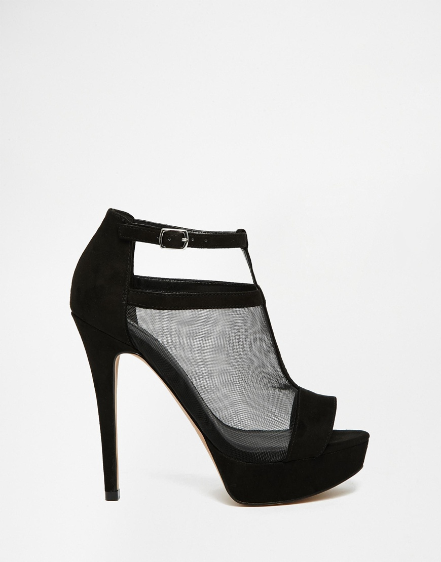 aldo black platform heels