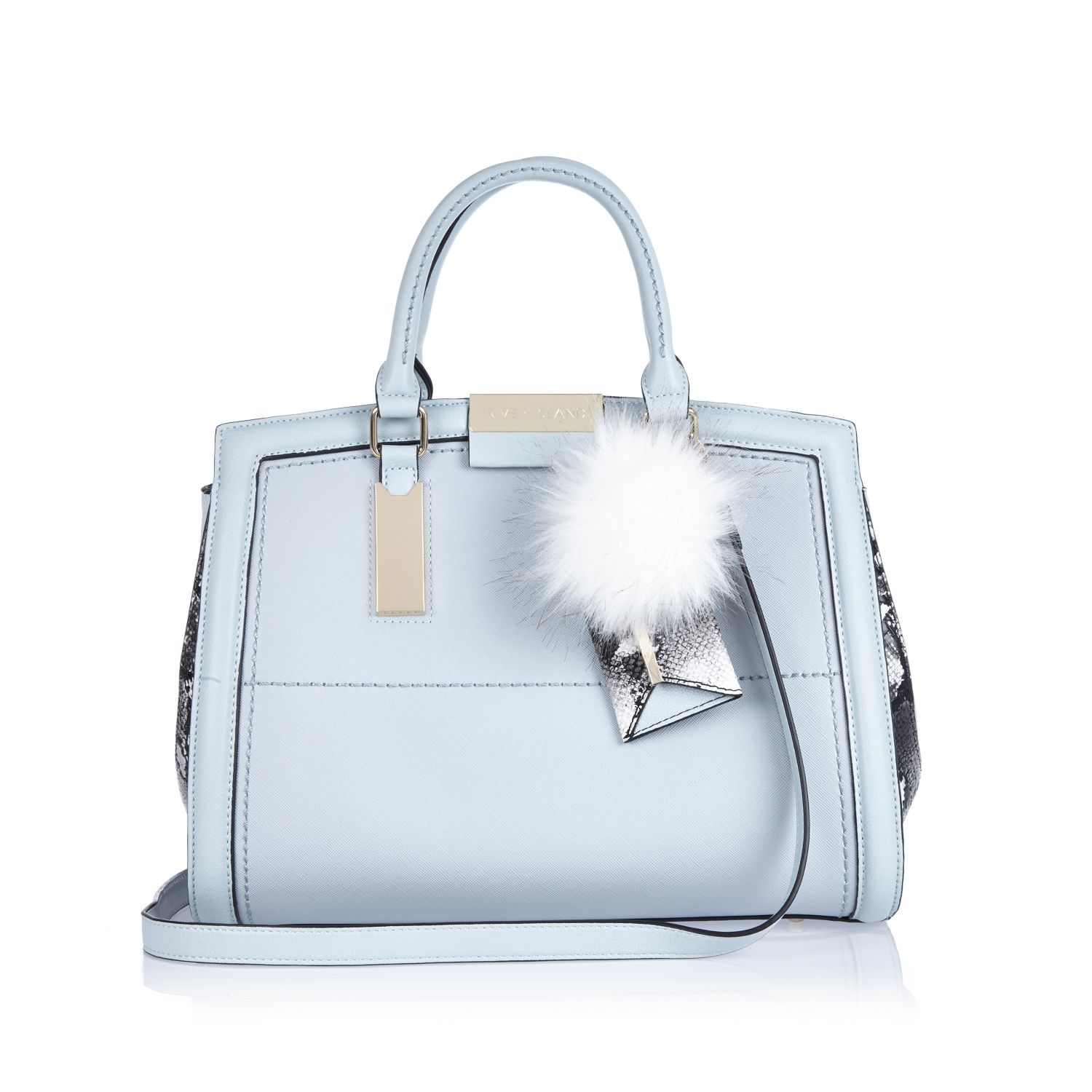 river island blue handbag
