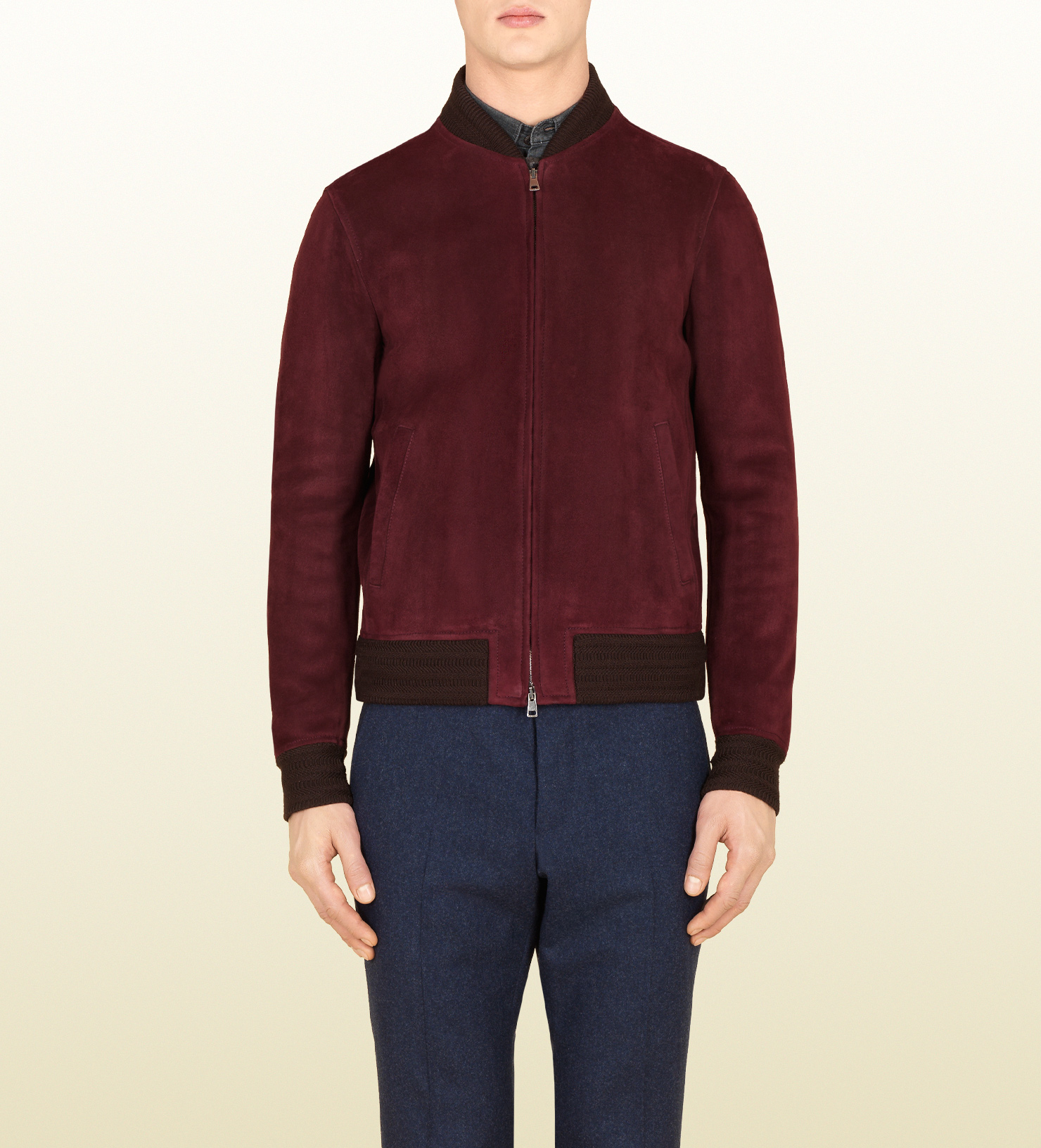 gucci suede bomber jacket