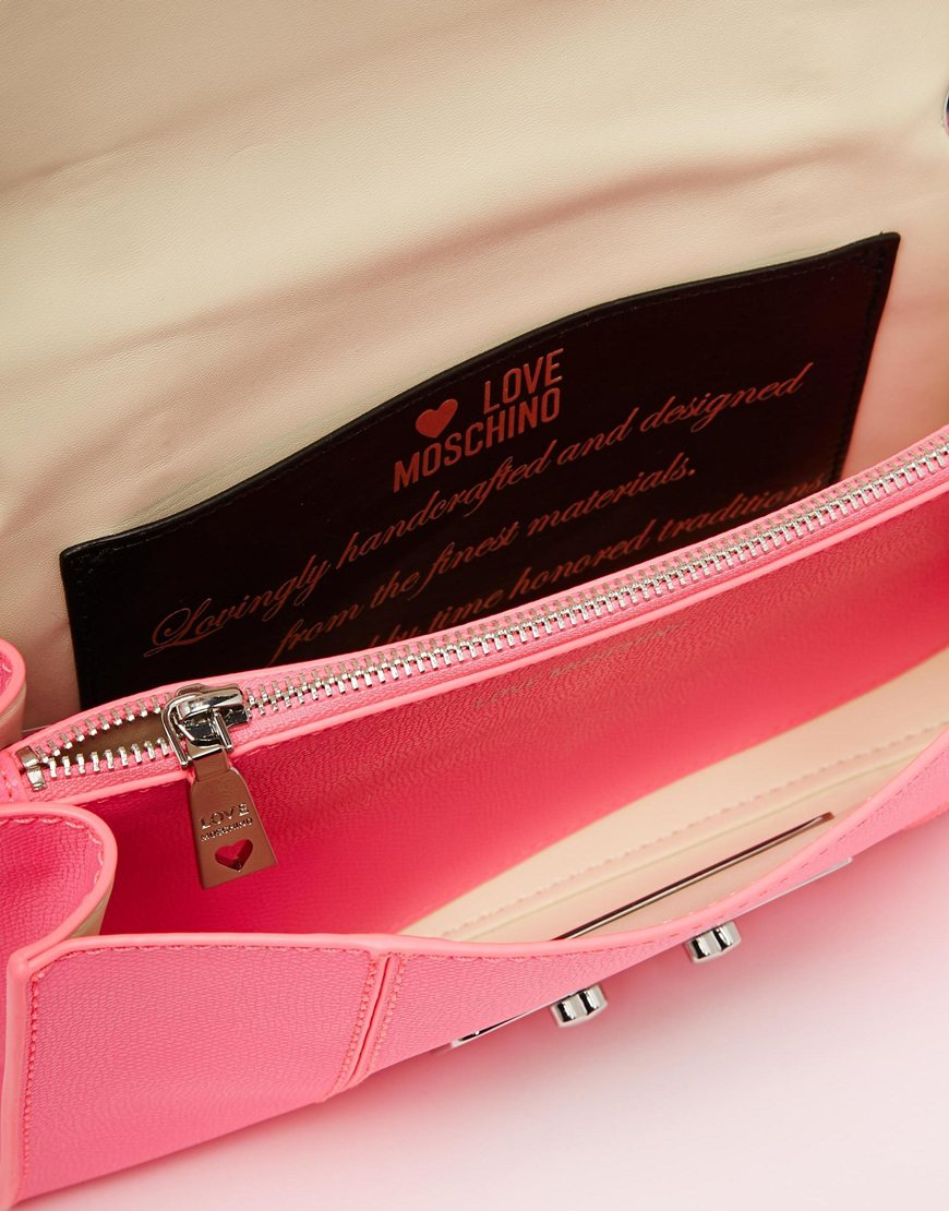 Love Moschino Bag With Scarf in Pink Lyst