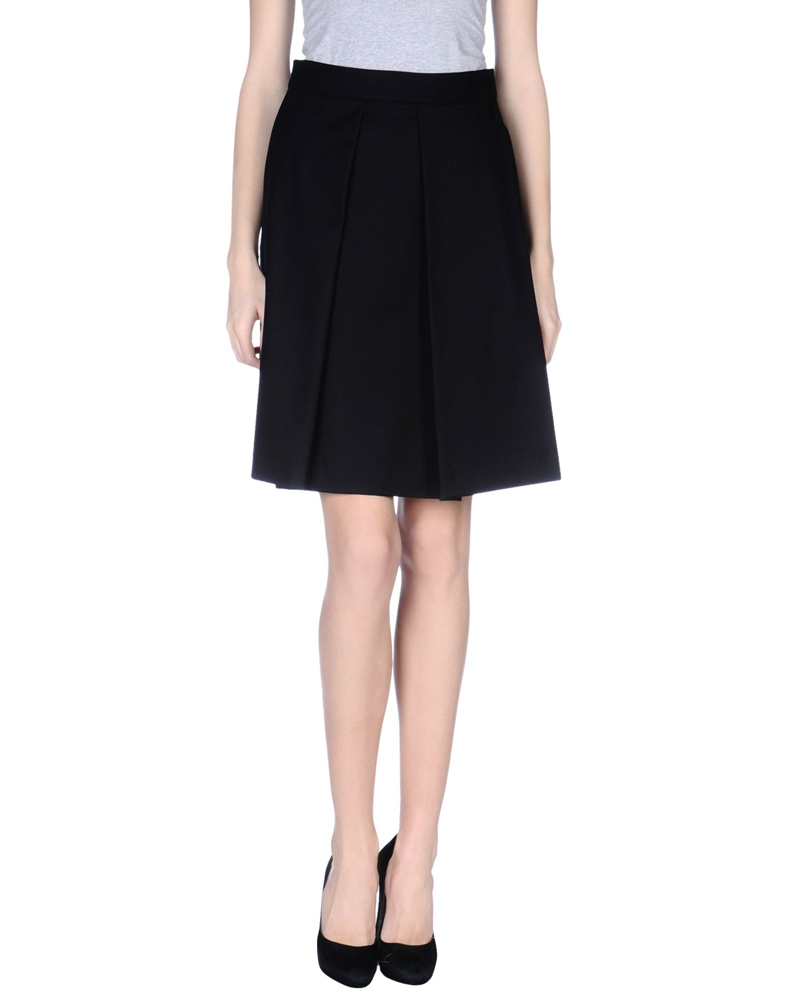 Lyst Alberto Biani Knee Length Skirt in Black