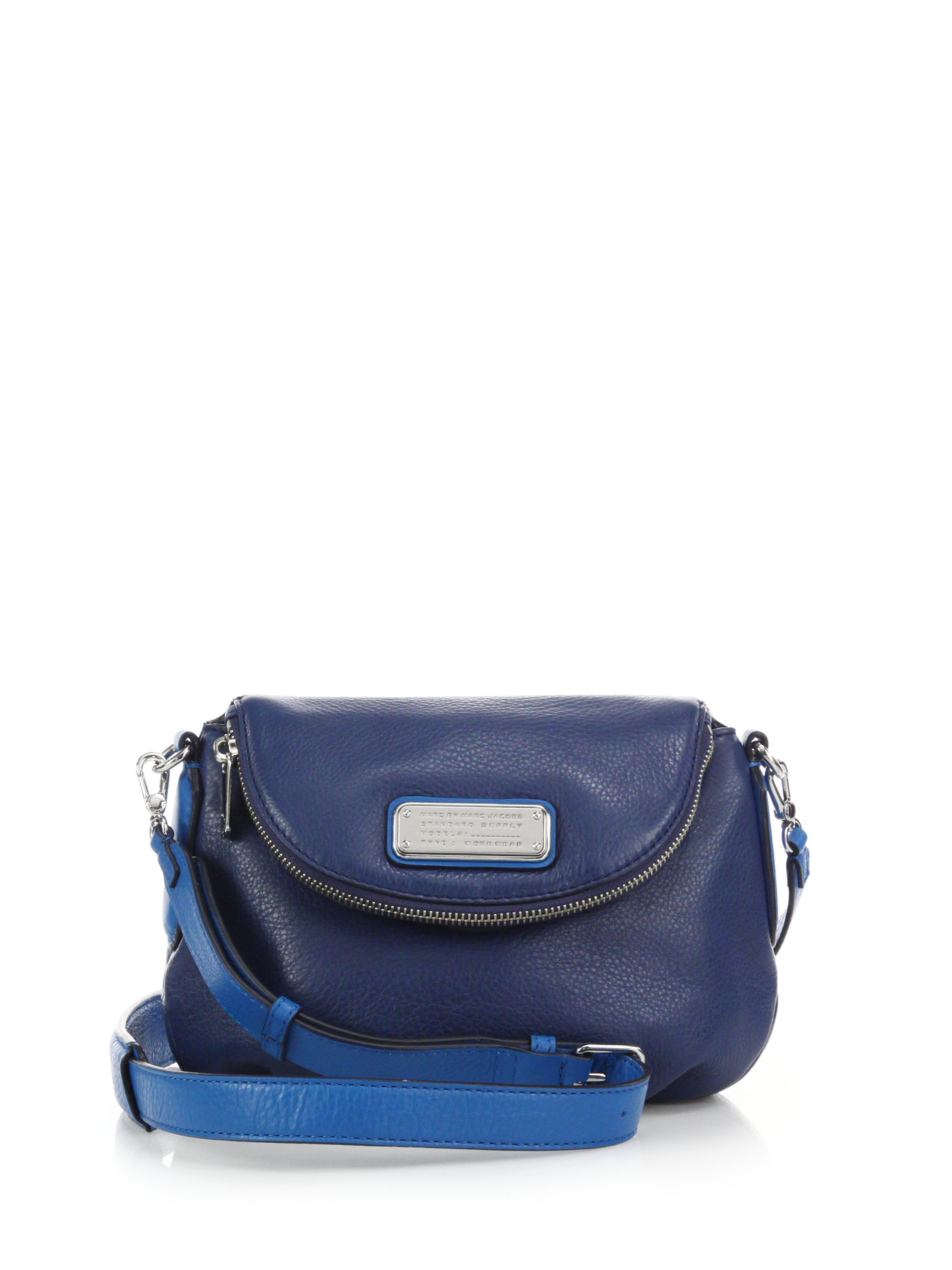Lyst Marc By Jacobs New Q Natasha Mini Two Tone Leather Gallery Previously Sold At Saks Fifth Avenue Women S Marc Jacobs Natasha