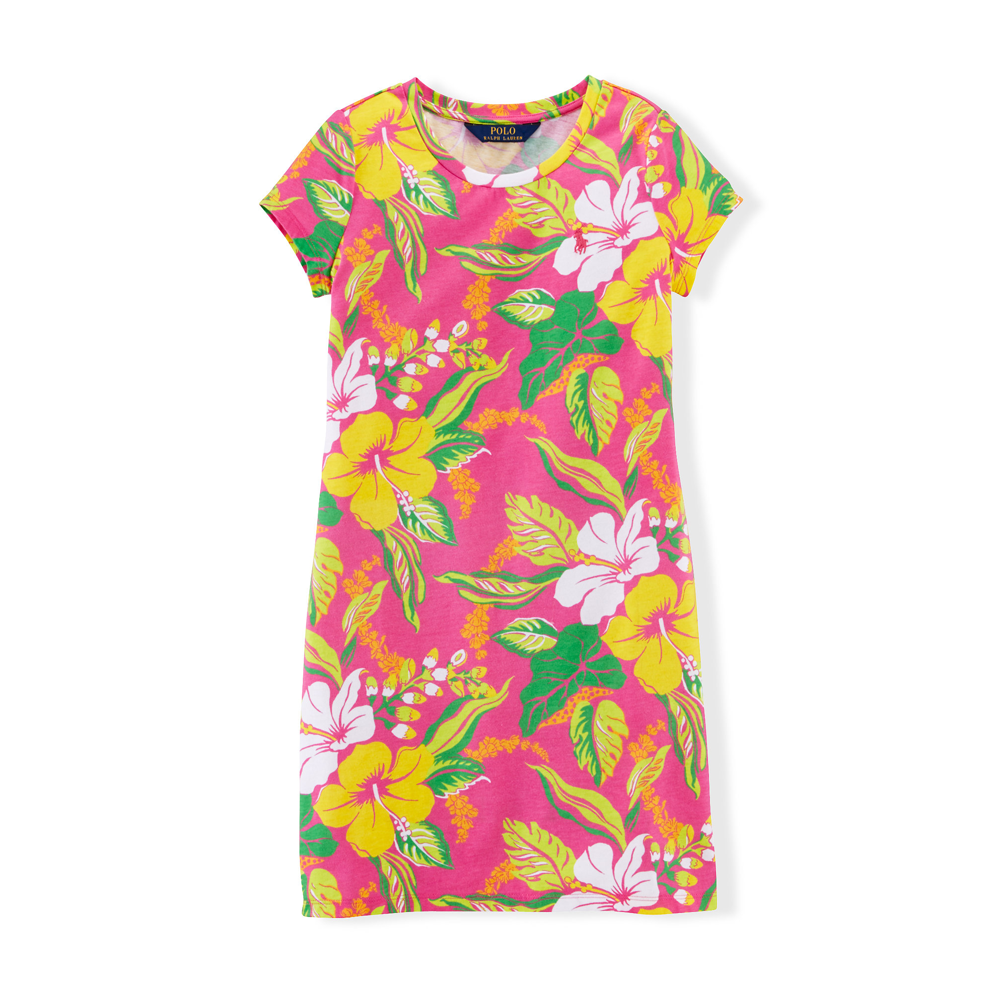 Ralph Lauren Floral Cotton T-Shirt Dress - Lyst