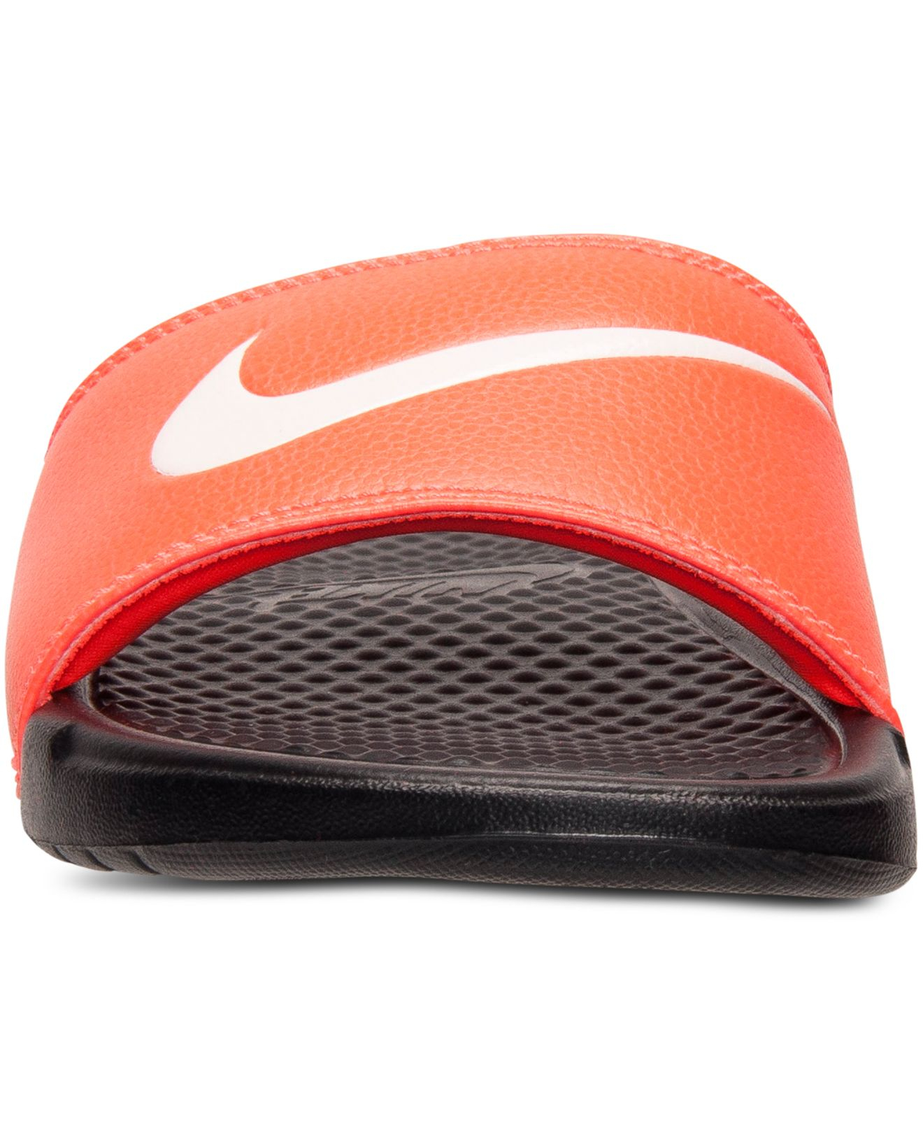 nike benassi red slides