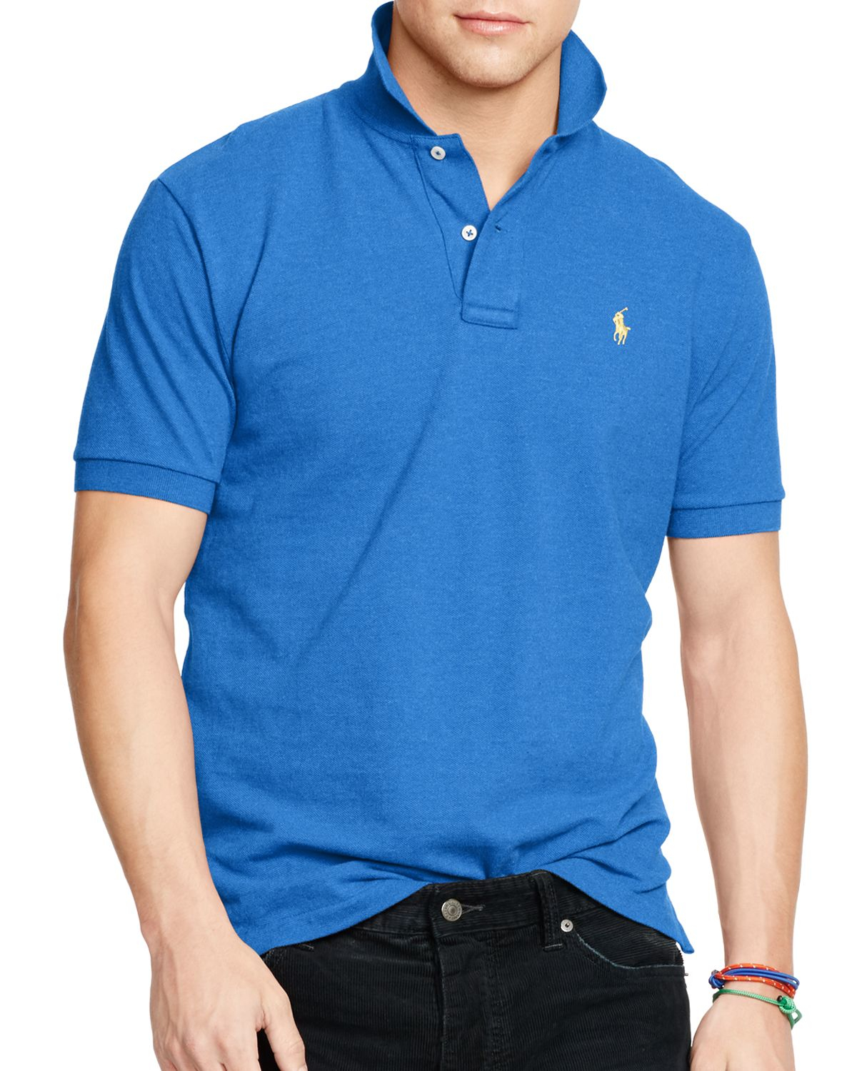 Ralph lauren Polo Classic-fit Mesh Polo Shirt in Blue for Men (Sapphire ...