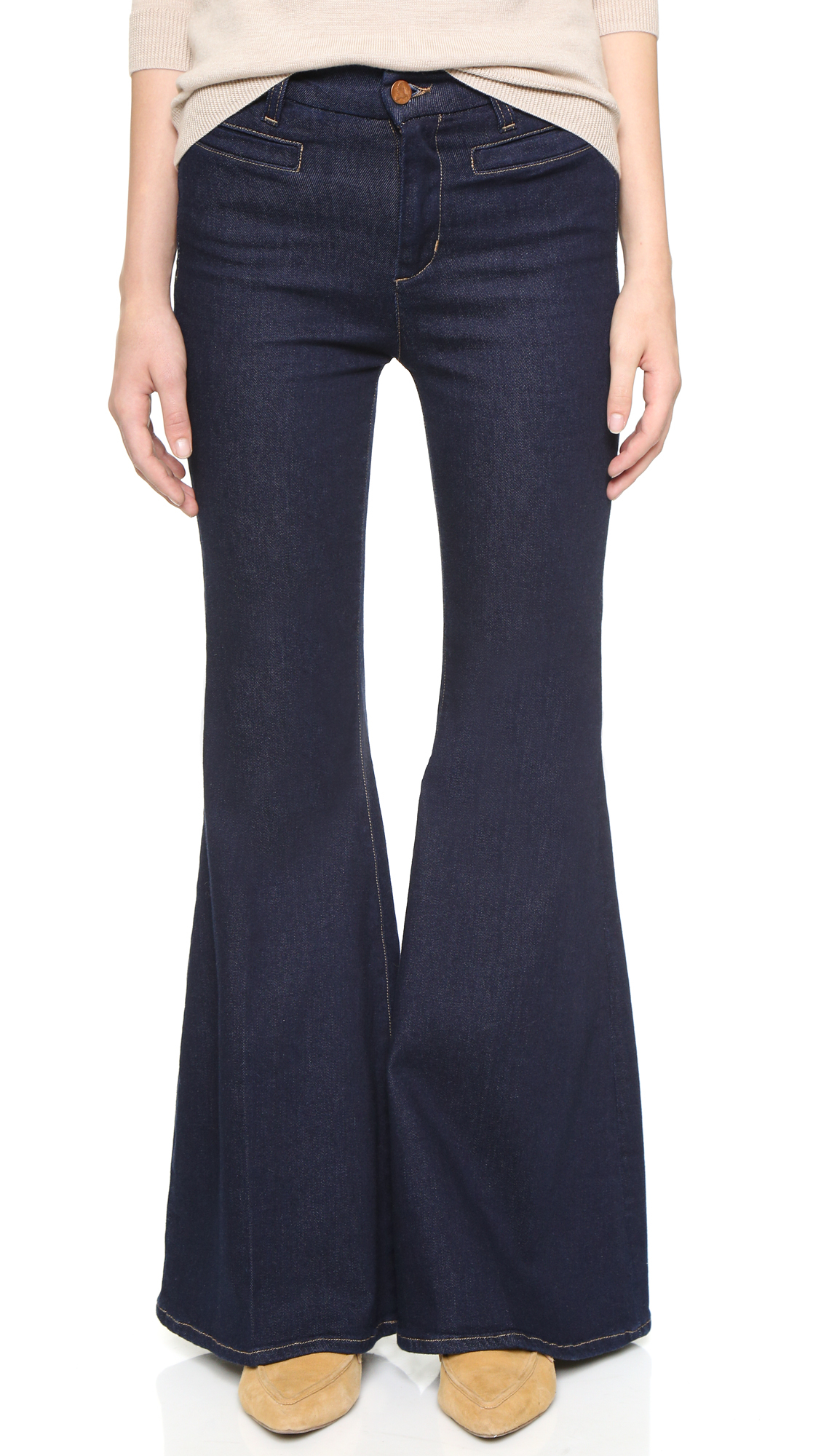 super flare jeans petite