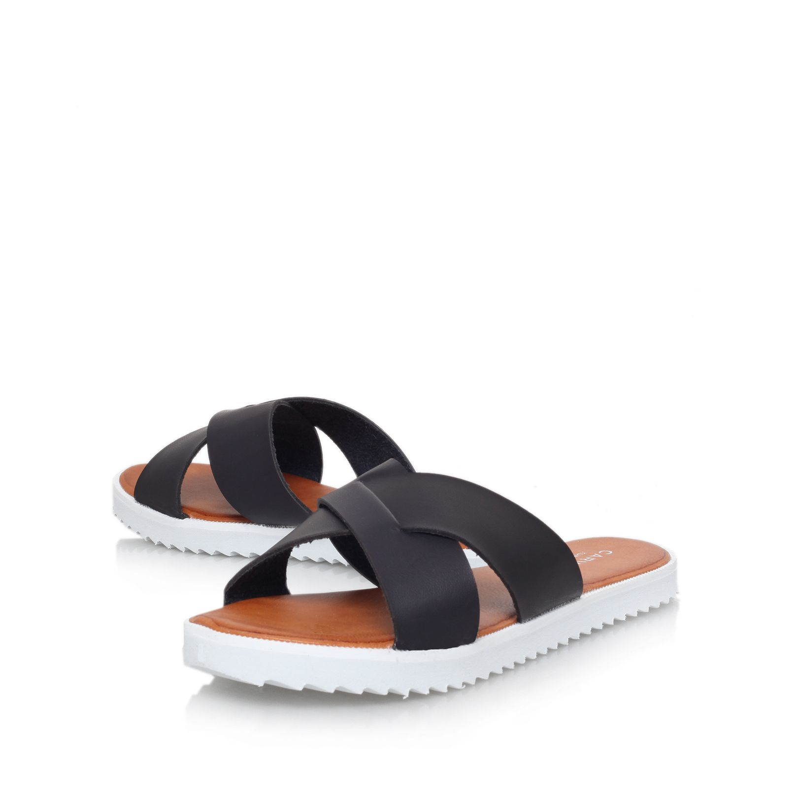 carvela black flat sandals