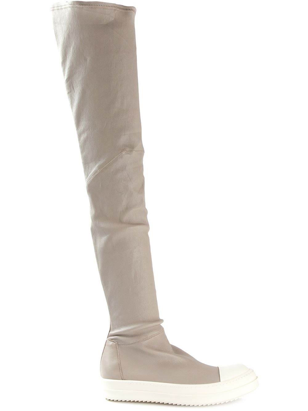 Rick Owens 'Ramones' Thigh High Boots in Grey (Gray) - Lyst