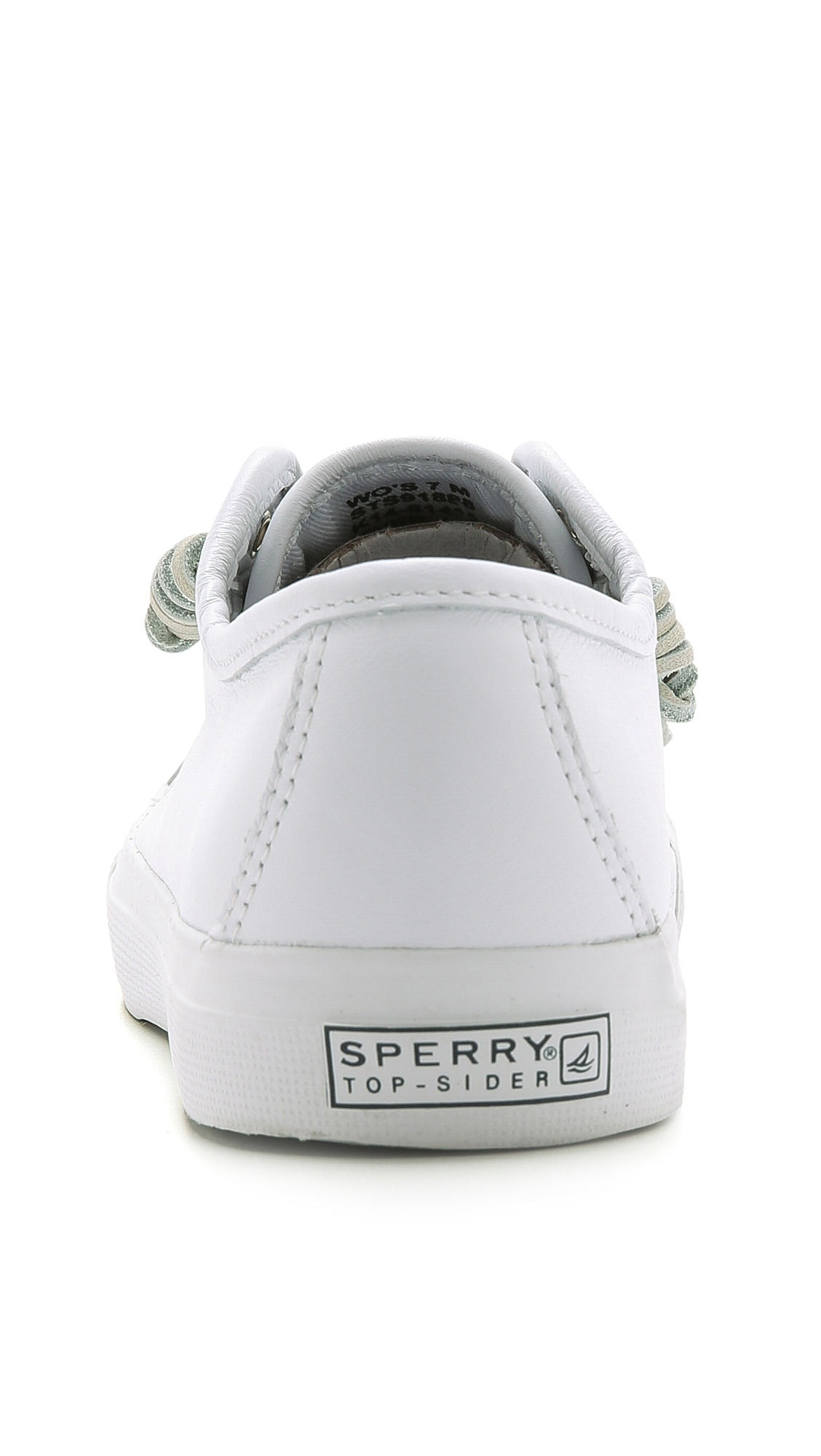 Sperry Top Sider Seacoast Leather Sneakers White Lyst