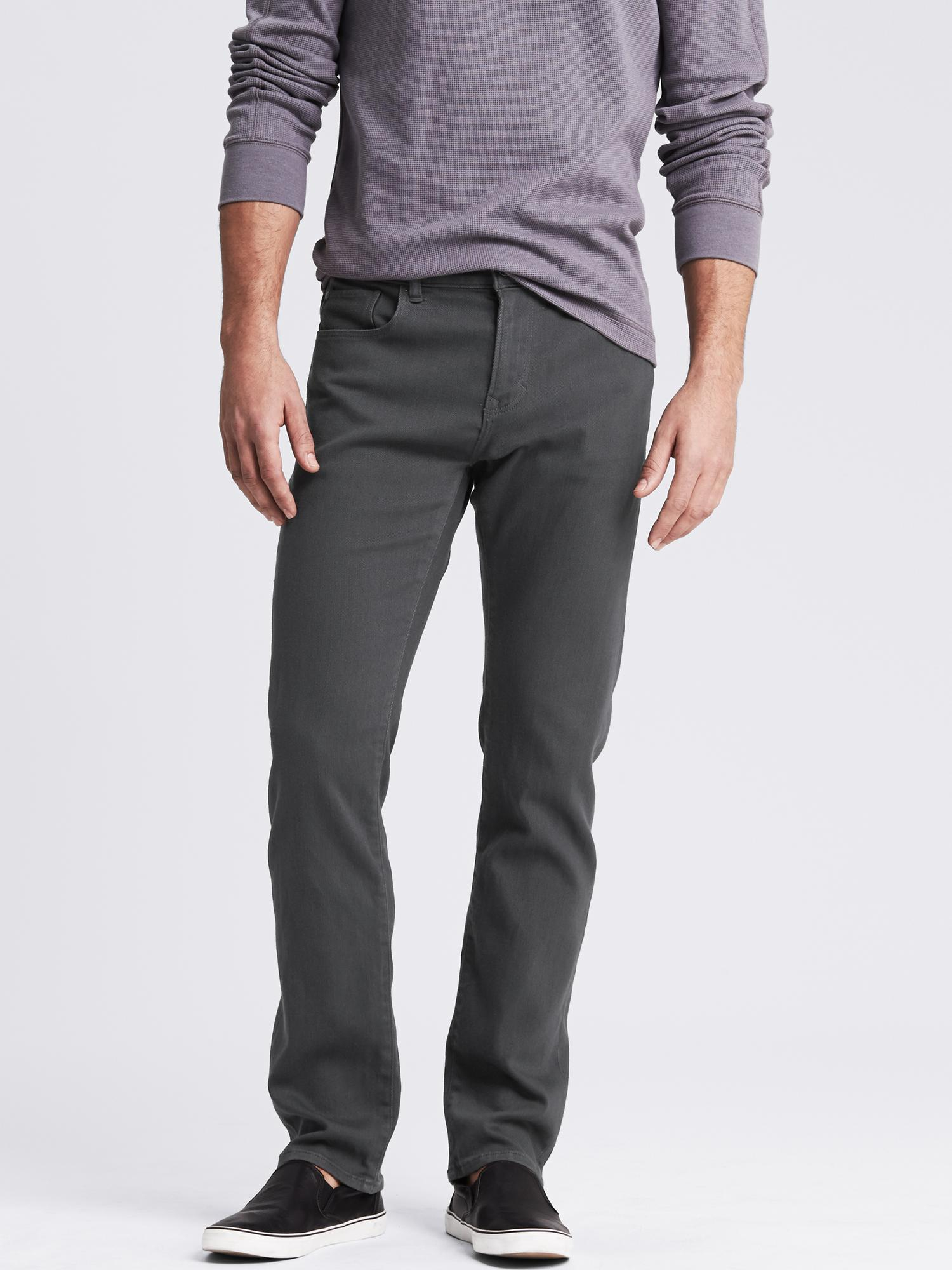 Banana Republic Denim Slim Gray Japanese Traveler Jean for Men Lyst