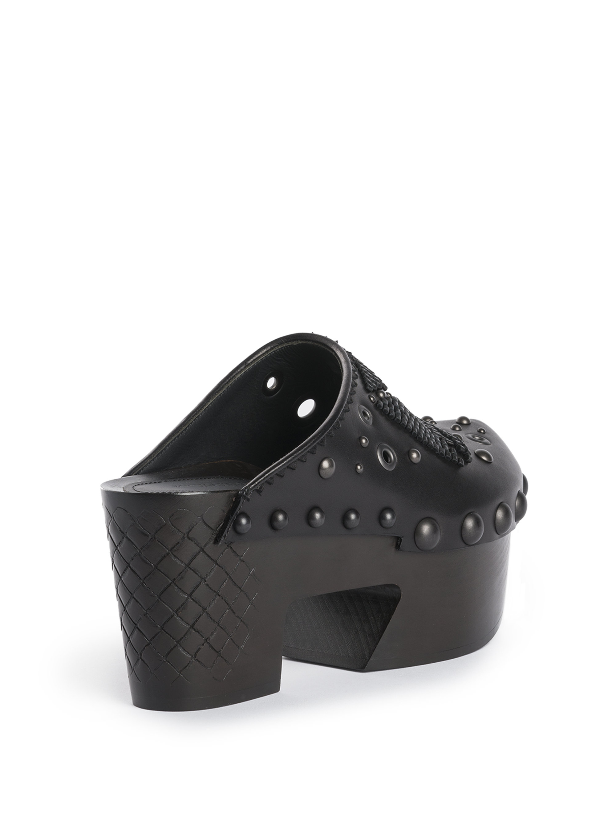 black studded clogs