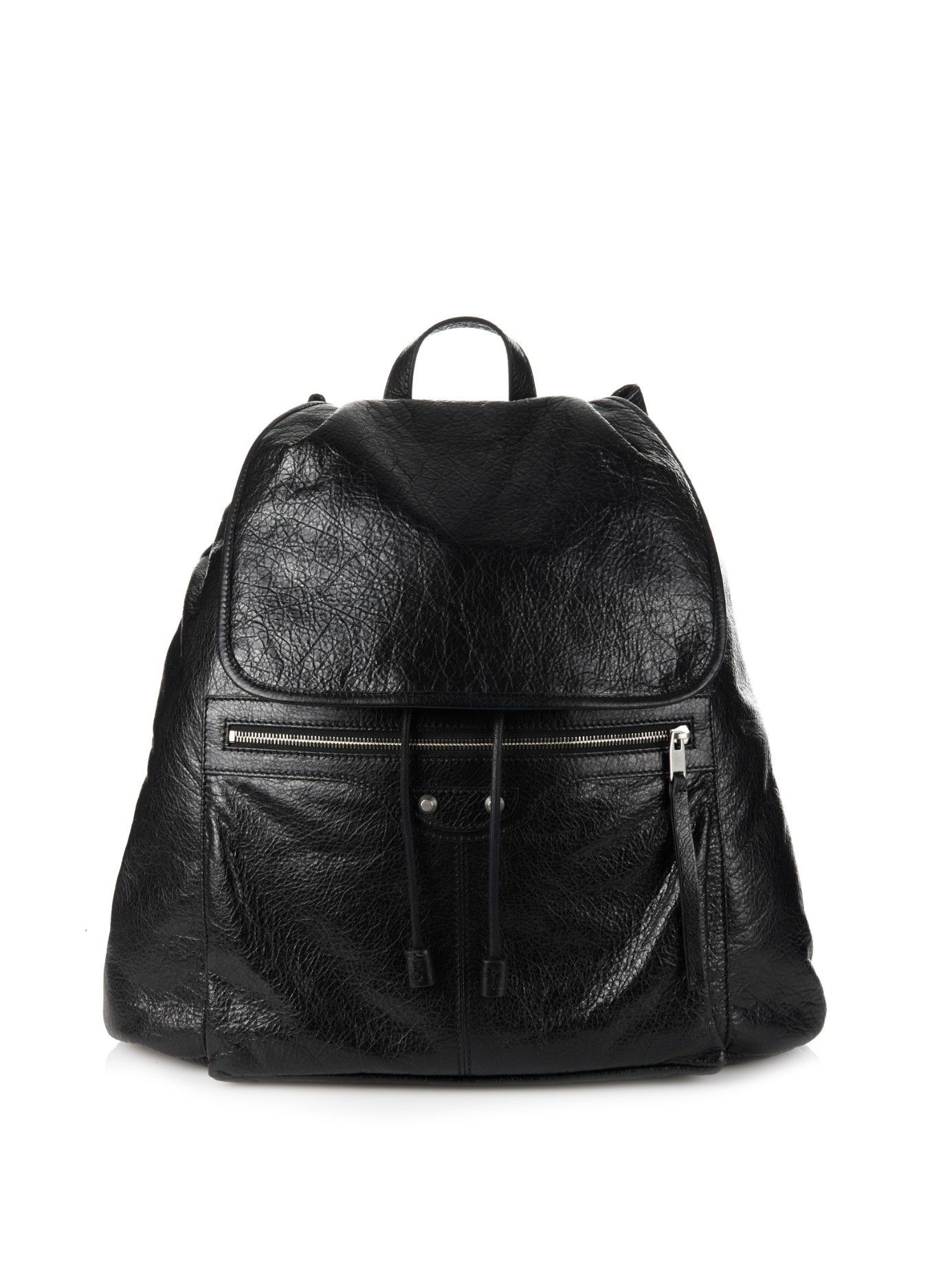Balenciaga Leather Arena Traveller Backpack in Black for Men - Lyst