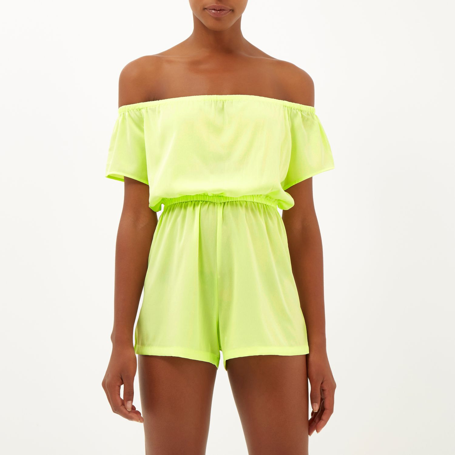 lime green playsuit