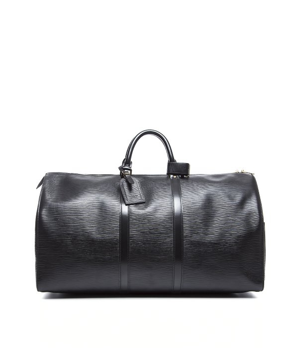 Louis vuitton Preowned Black Epi Leather Keepall 55 Bag in Black | Lyst