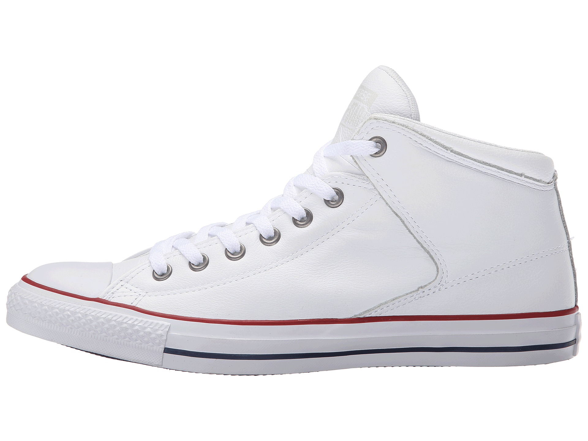 Converse Chuck Taylor® All Star® Hi Street Car Leather & Motorcycle Leather in White for Men - Lyst