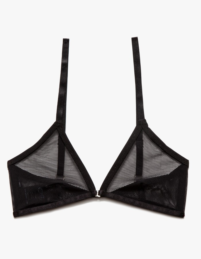 Lyst Cheap Monday Mesh Mini Triangle Bra in Black