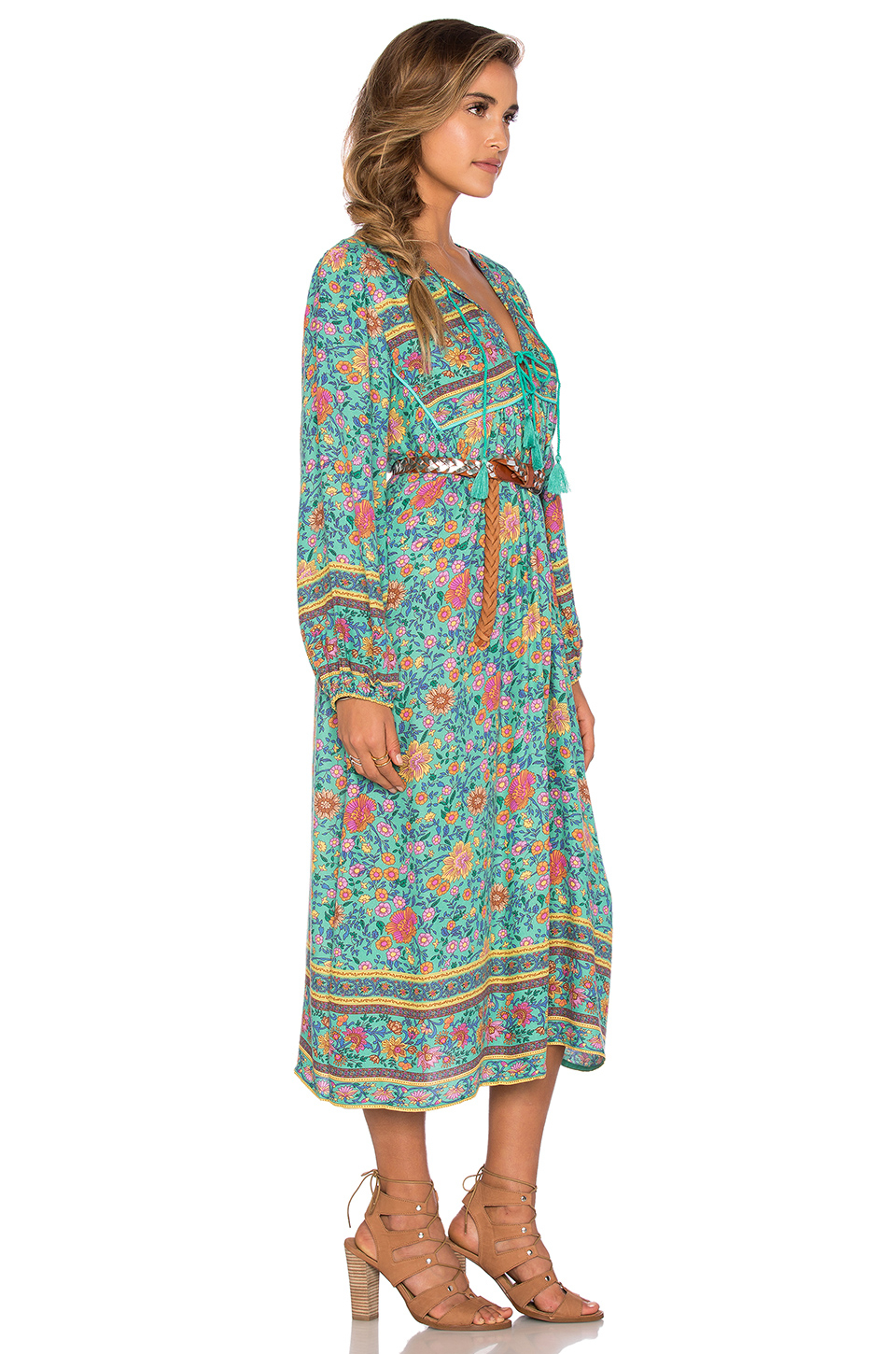 turquoise boho dress