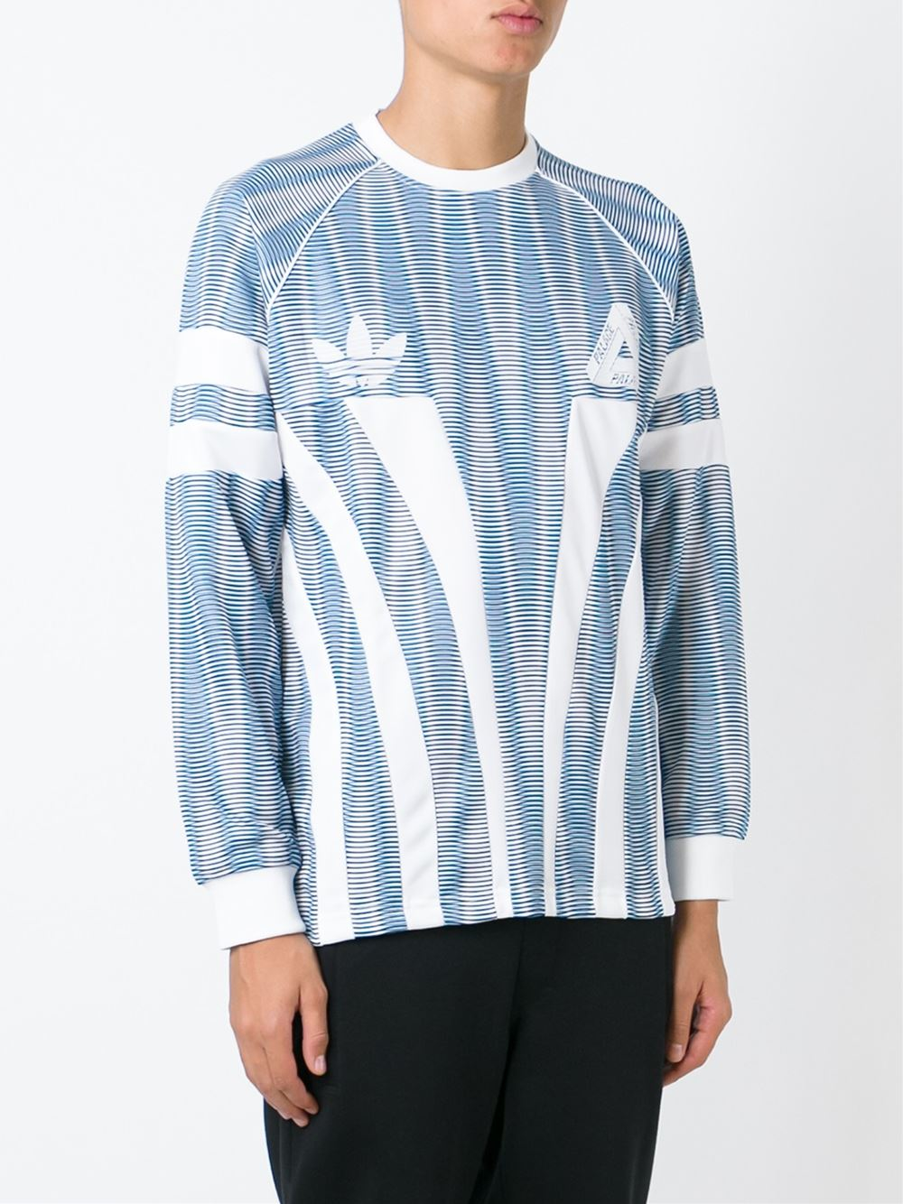 adidas Originals ' X Palace' Sweatshirt in White (Blue) for Men - Lyst