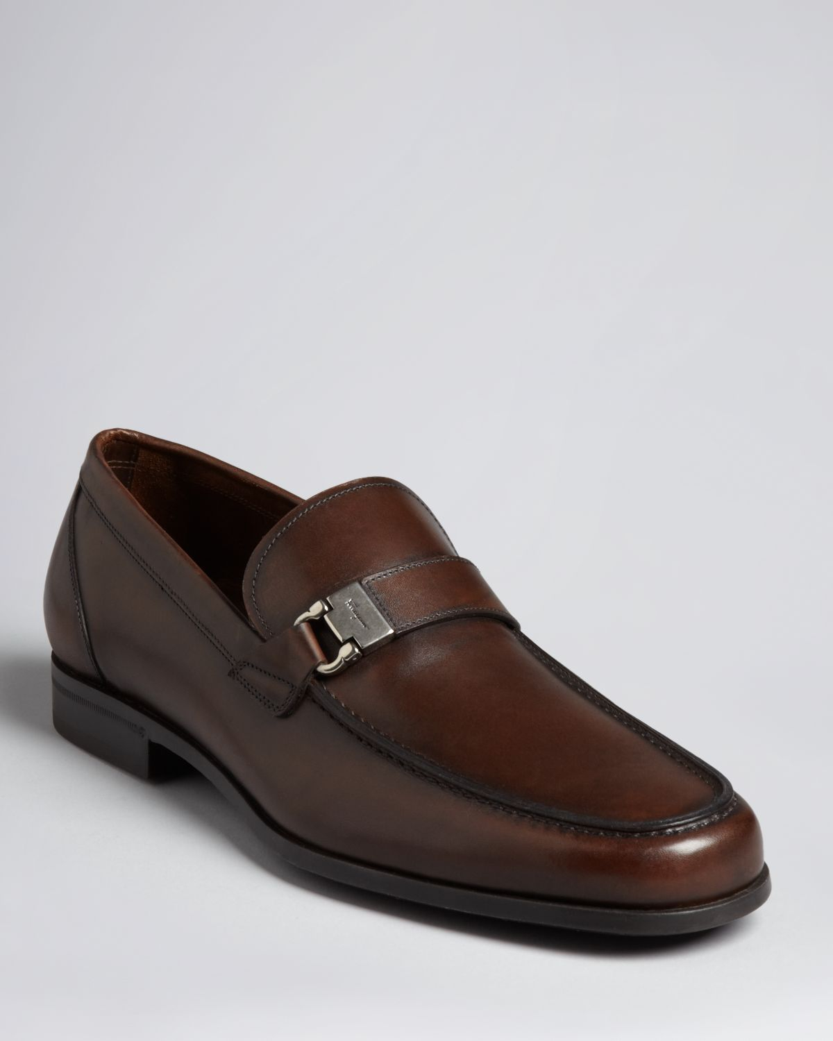 Ferragamo Tazio Side Ornament Loafer Brown for Men - Lyst