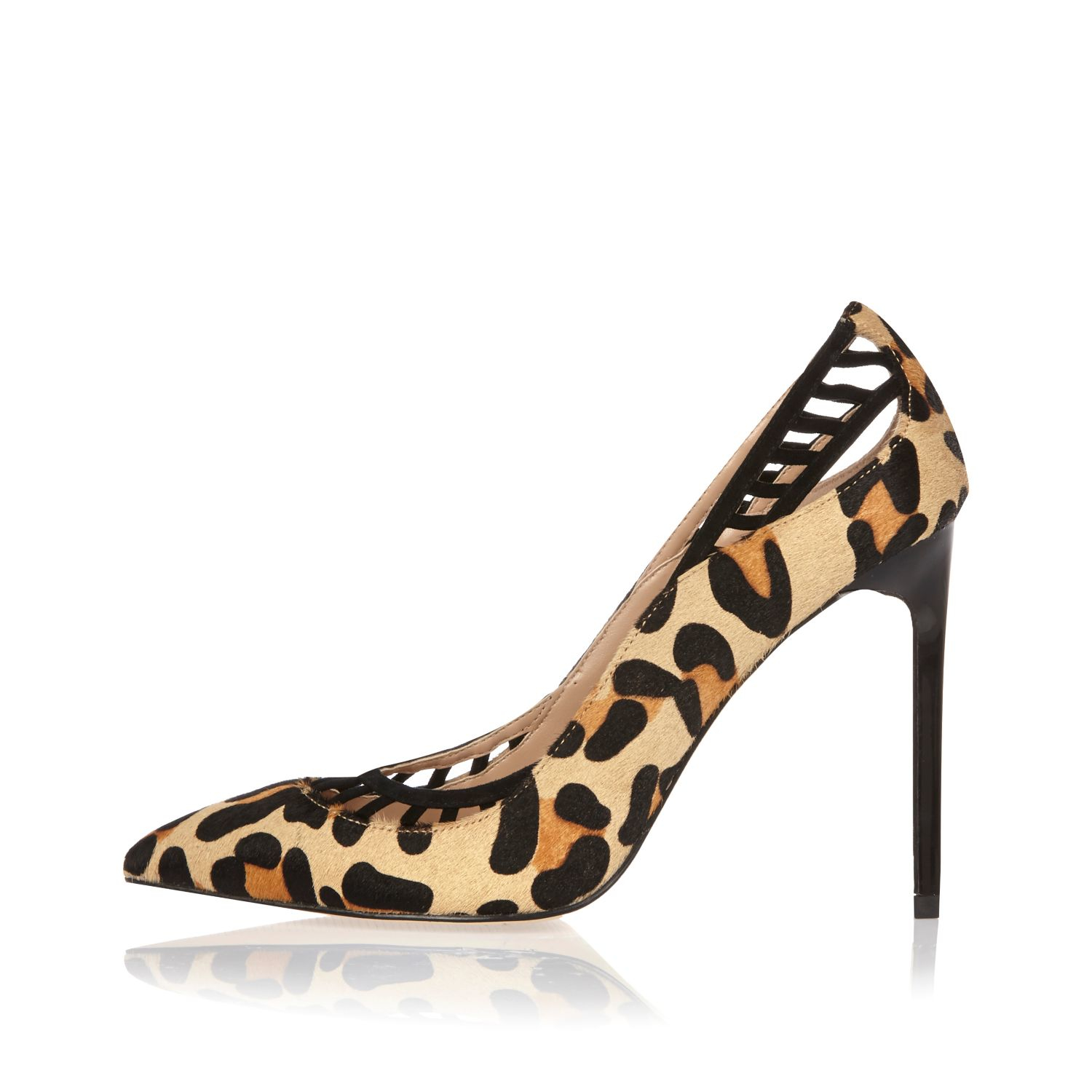 river island leopard print sandals