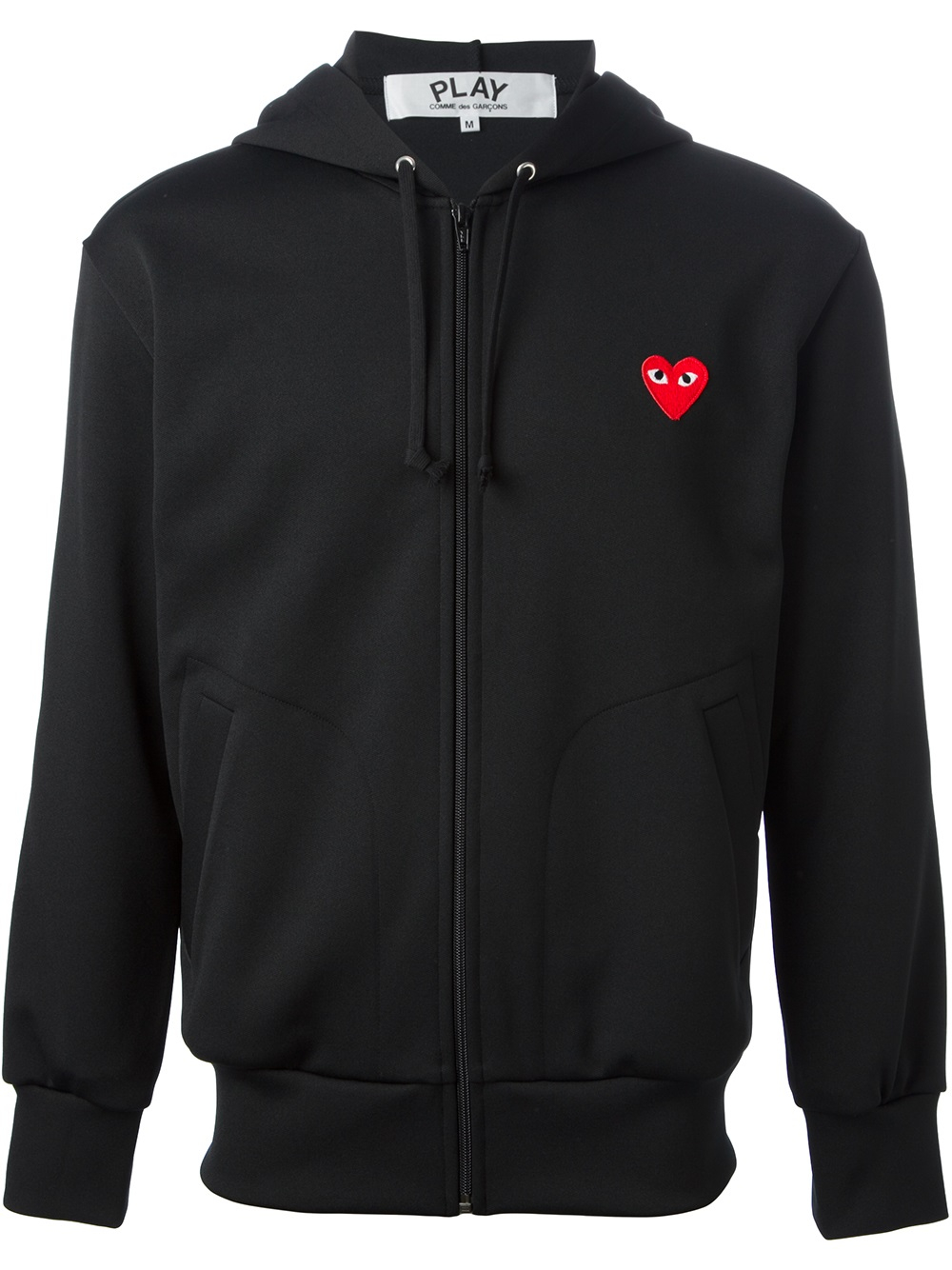 Comme des Garçons Heart Logo Hoodie in Black for Men - Lyst