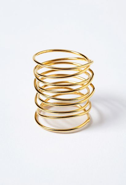 Forever 21 Amarilo Amelia Wrap Ring in Gold