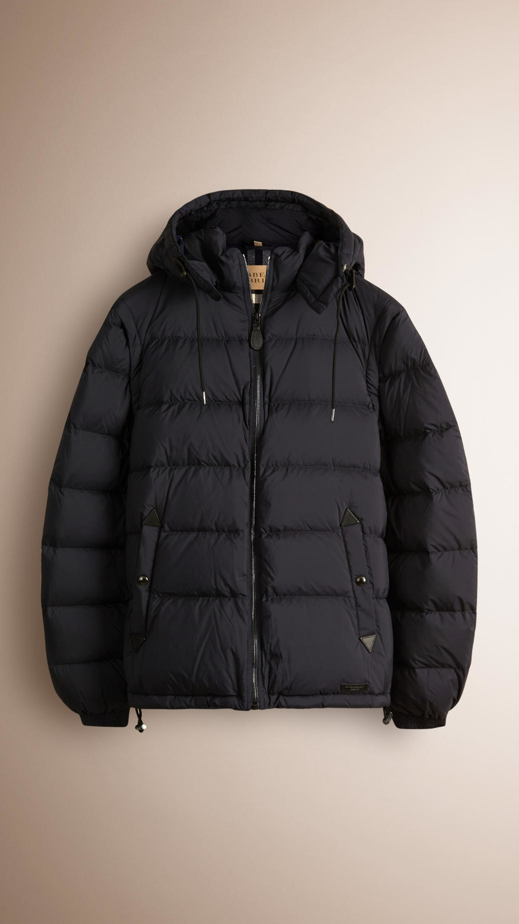 Burberry Goose Puffer Jacket With Removable Sleeves Navy in Blue for Men - Lyst