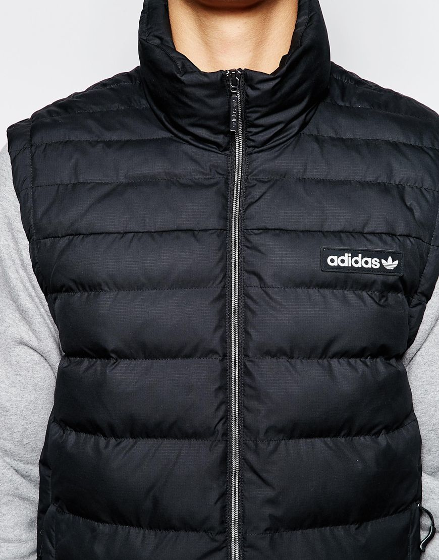 adidas gilet black