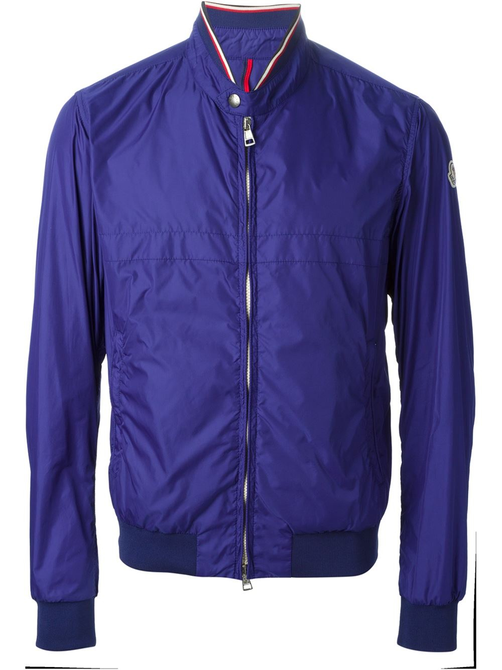 Moncler Lightweight Bomber Jacket in Blue for Men | Lyst