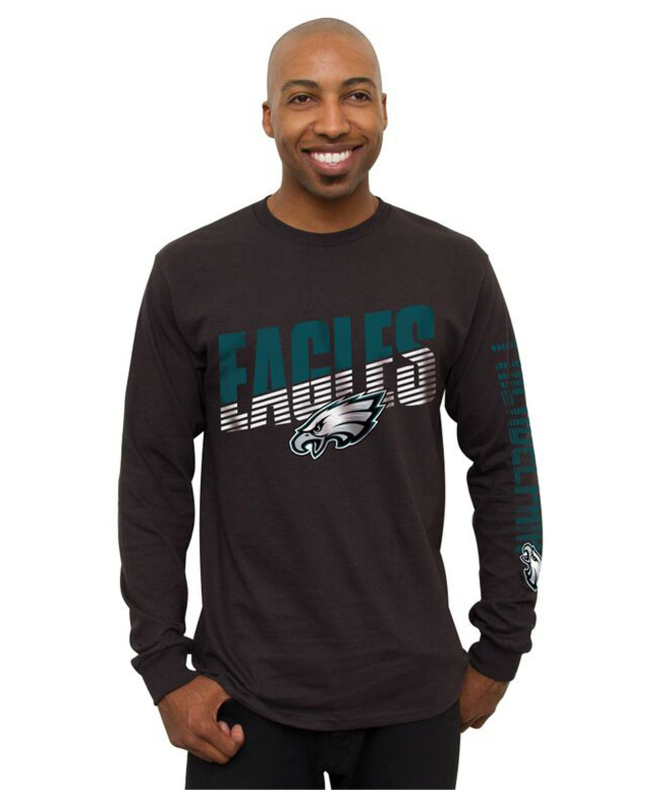 mens long sleeve eagles shirt