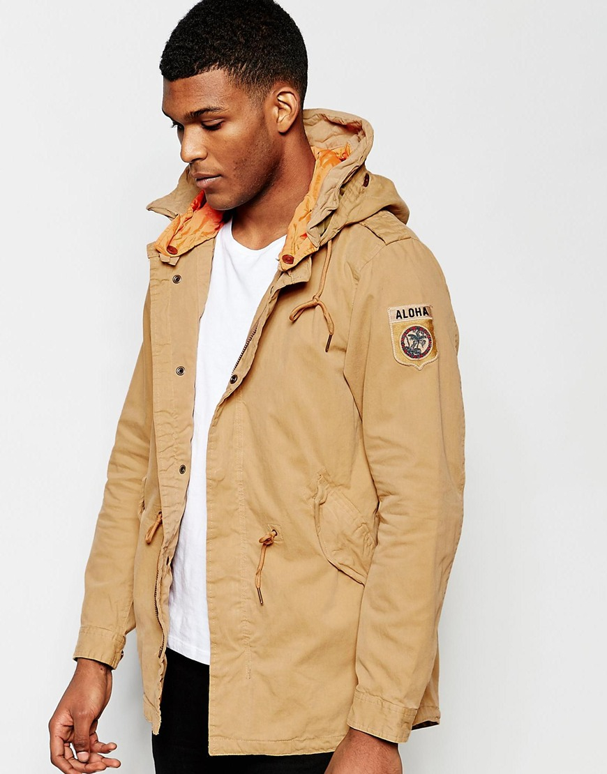 Beige parka coat clearance